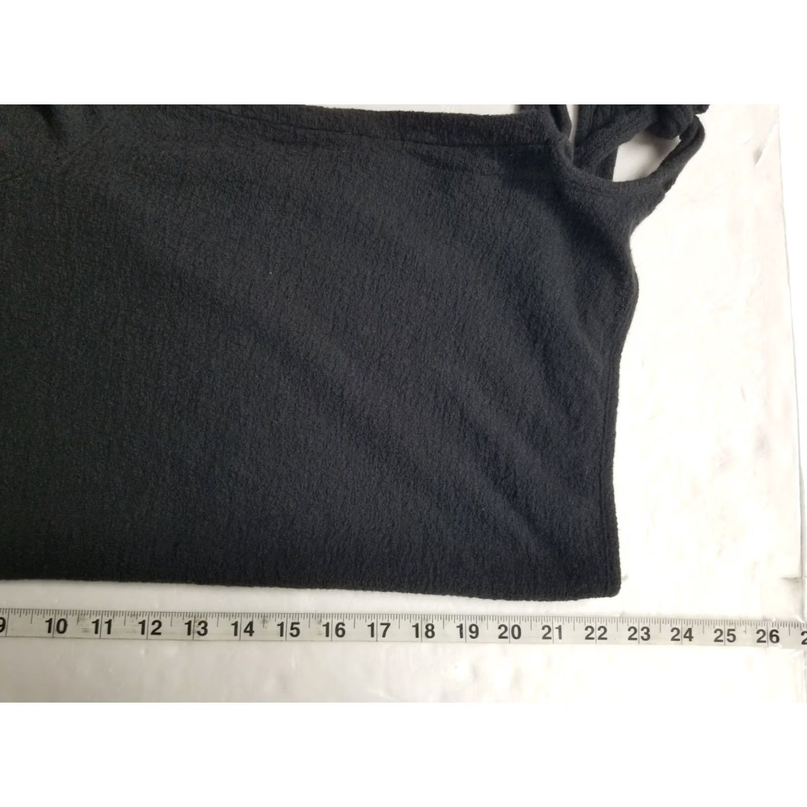 Madewell Madewell Womens XL Black Round Neck Long Sleeve Tie Blouse Lagenlook Minimalist Top Size XL / US 12-14 / IT 48-50 - 6 Thumbnail