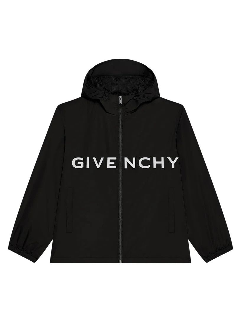 Givenchy o1srvl11e0725 Windbreaker in Technical Fabric in Black Size US M / EU 48-50 / 2 - 1 Thumbnail