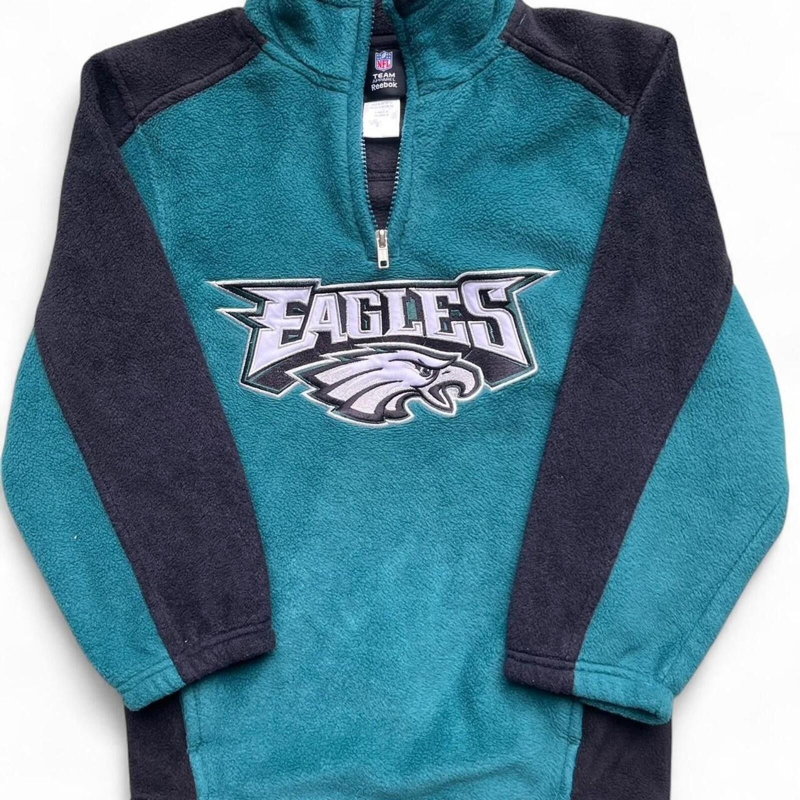 NFL Reebok NFL Philadelphia Eagles Kids S Quarter Zip Pullover Size US L / EU 52-54 / 3 - 1 Thumbnail