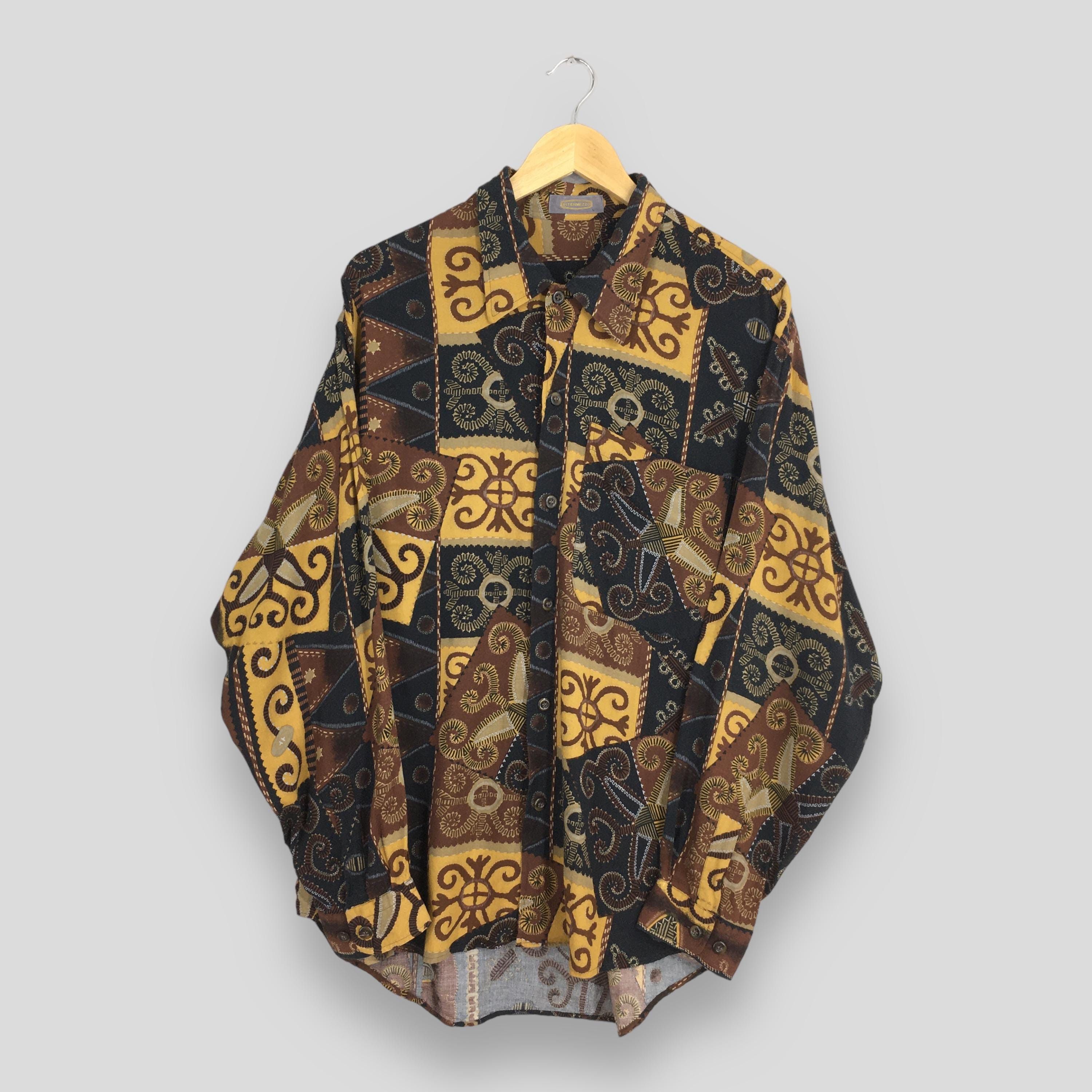 Barque Vintage Novelty Baroque Artwork Rayon Shirt Large Size US L / EU 52-54 / 3 - 1 Thumbnail