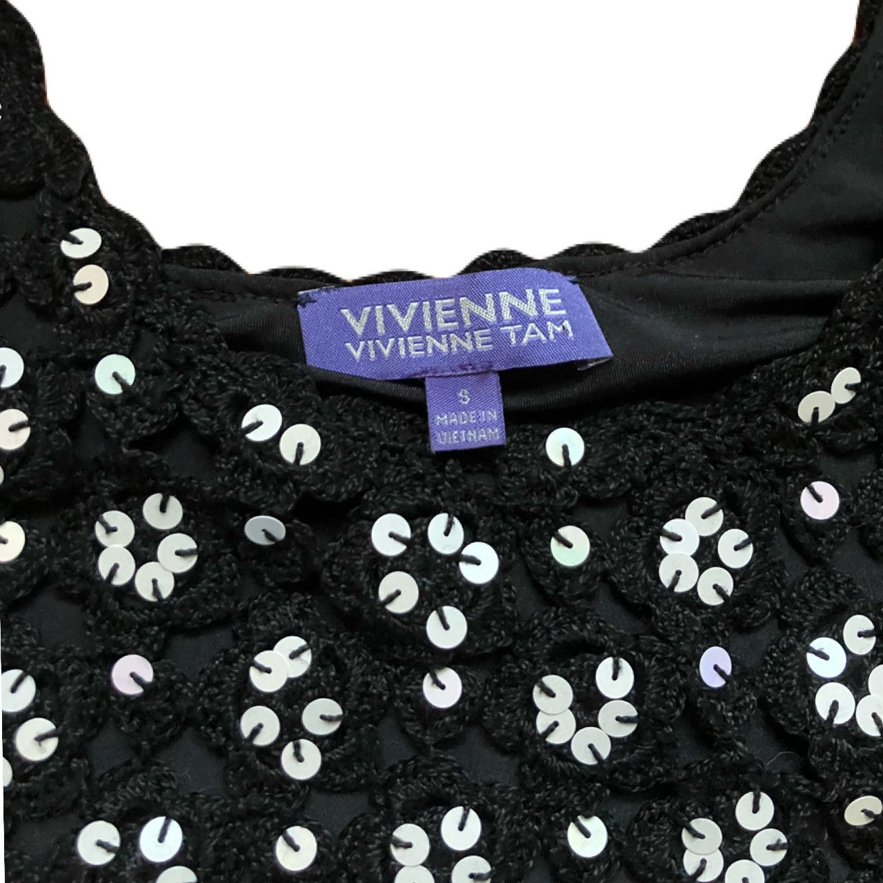 Vivienne Tam Crochet black and sequin Vivienne tam top Size S / US 4 / IT 40 - 3 Thumbnail