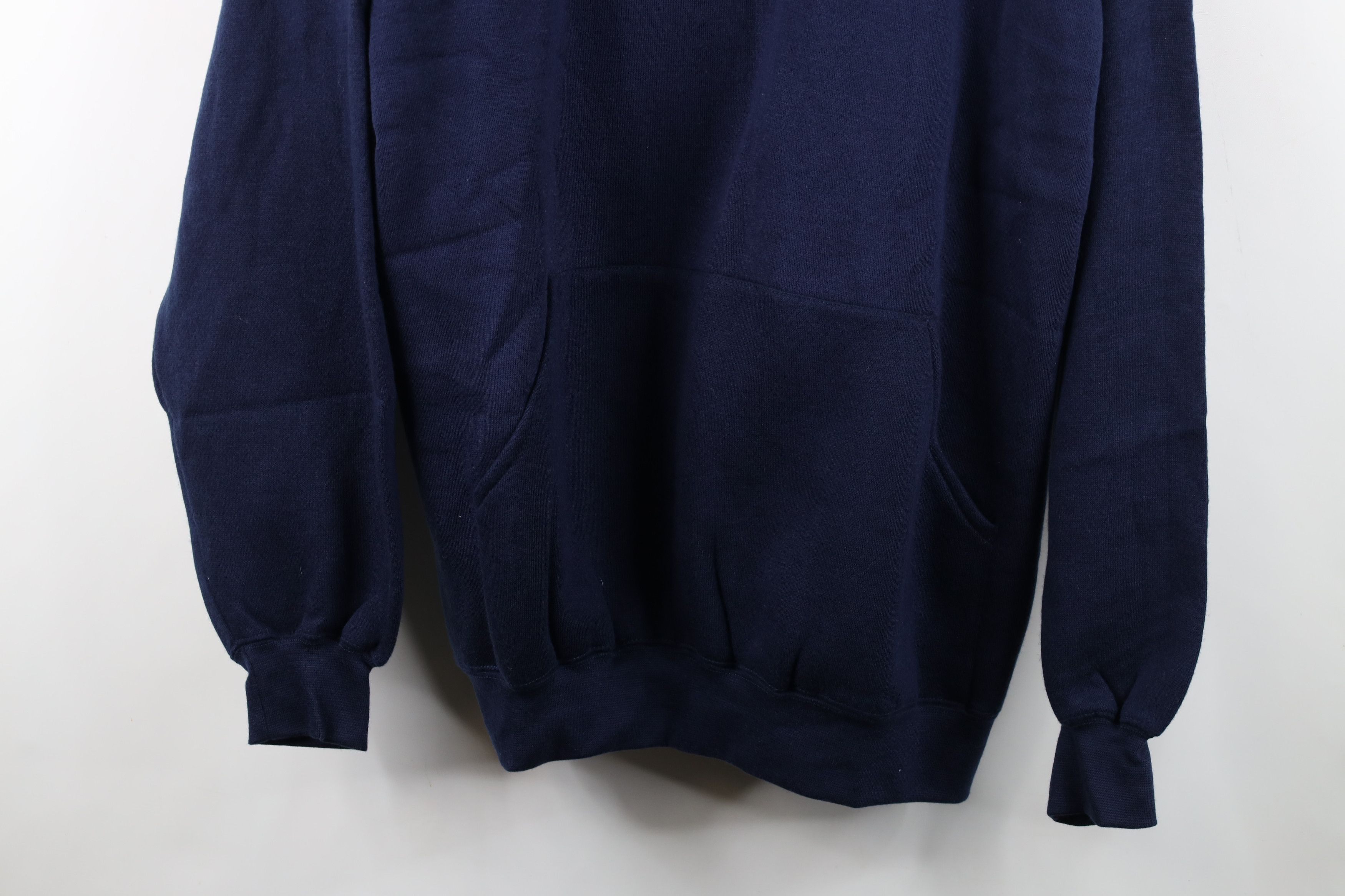 Vintage Deadstock Vintage 90s Streetwear Fit Hoodie Sweatshirt Blue Size US L / EU 52-54 / 3 - 3 Thumbnail