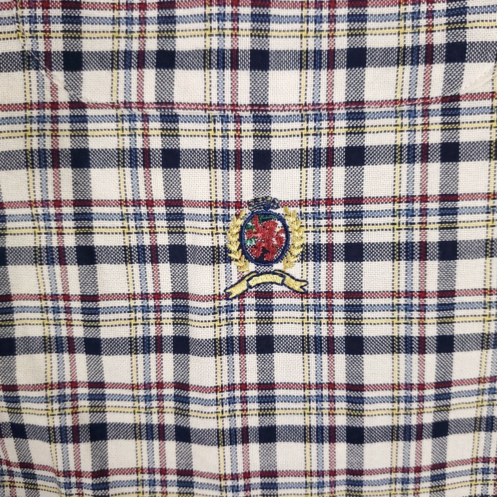 Tommy Hilfiger Tommy Hilfiger Shirt Mens Large Blue Beige Plaid Button-Up Long Sleeve Casual Designer Shirt Mens L Blue Beige Plaid Size US L / EU 52-54 / 3 - 2 Thumbnail