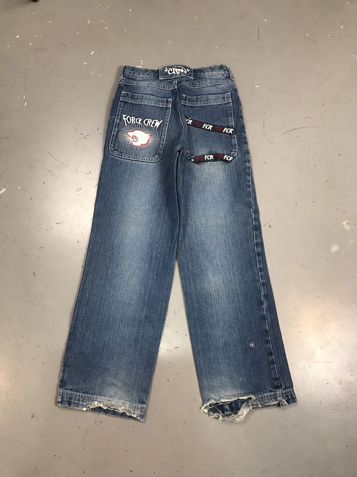 JNCO × Southpole × Vintage Vintage force crew embroidered straight denim pant Size 26" / US 2 / IT 38 - 1 Thumbnail