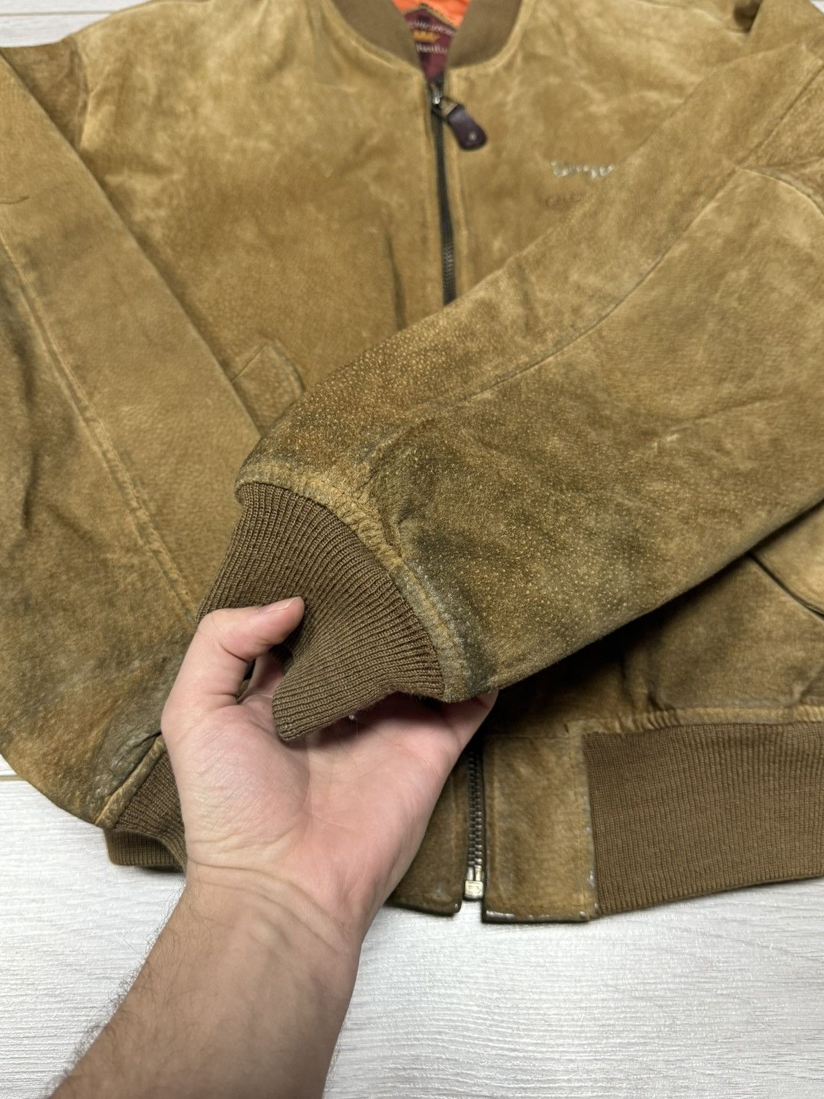 Chevignon Chevignon outdoor Korea leather suede bomber vintage deer Size US L / EU 52-54 / 3 - 12 Thumbnail