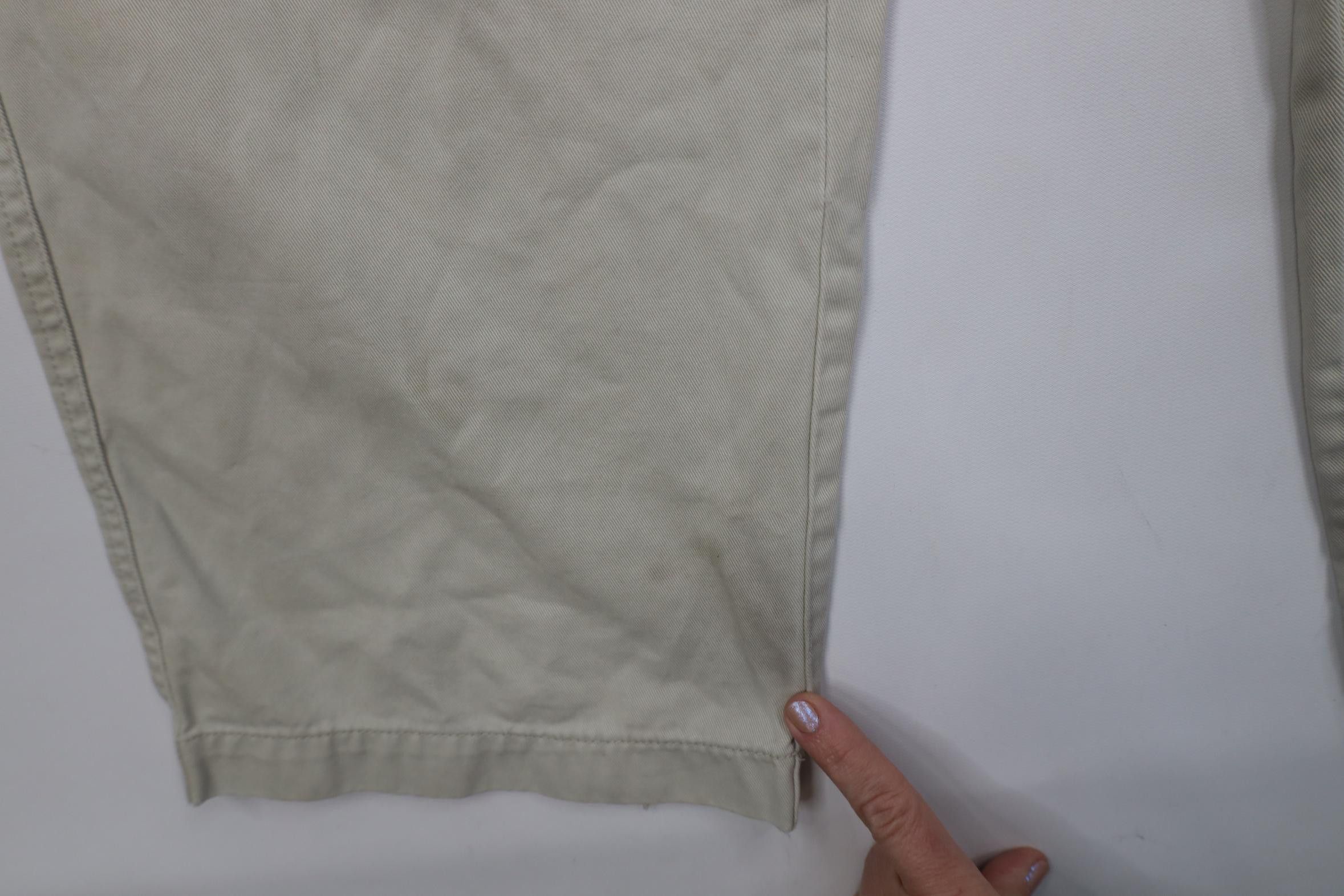 Gap Vintage 90s Y2K Gap Baggy Wide Leg Cargo Pants Stone Cotton Size US 34 / EU 50 - 6 Thumbnail