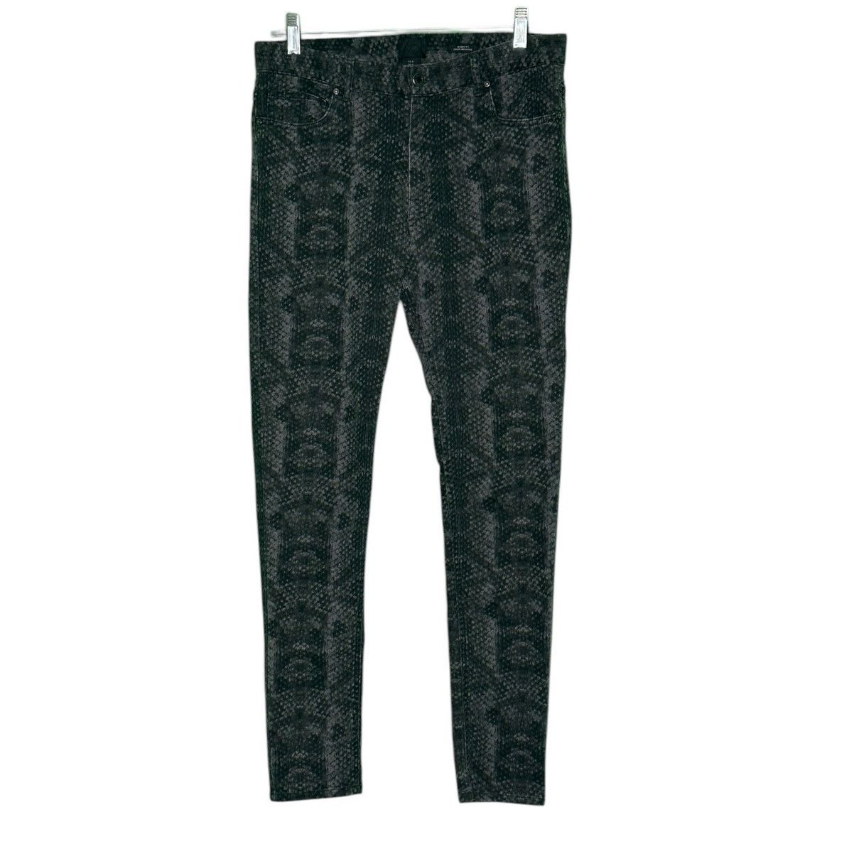 H&M H&M gray snake print skinny fit jeans size 31 Size 32" / US 10 / IT 46 - 6 Thumbnail