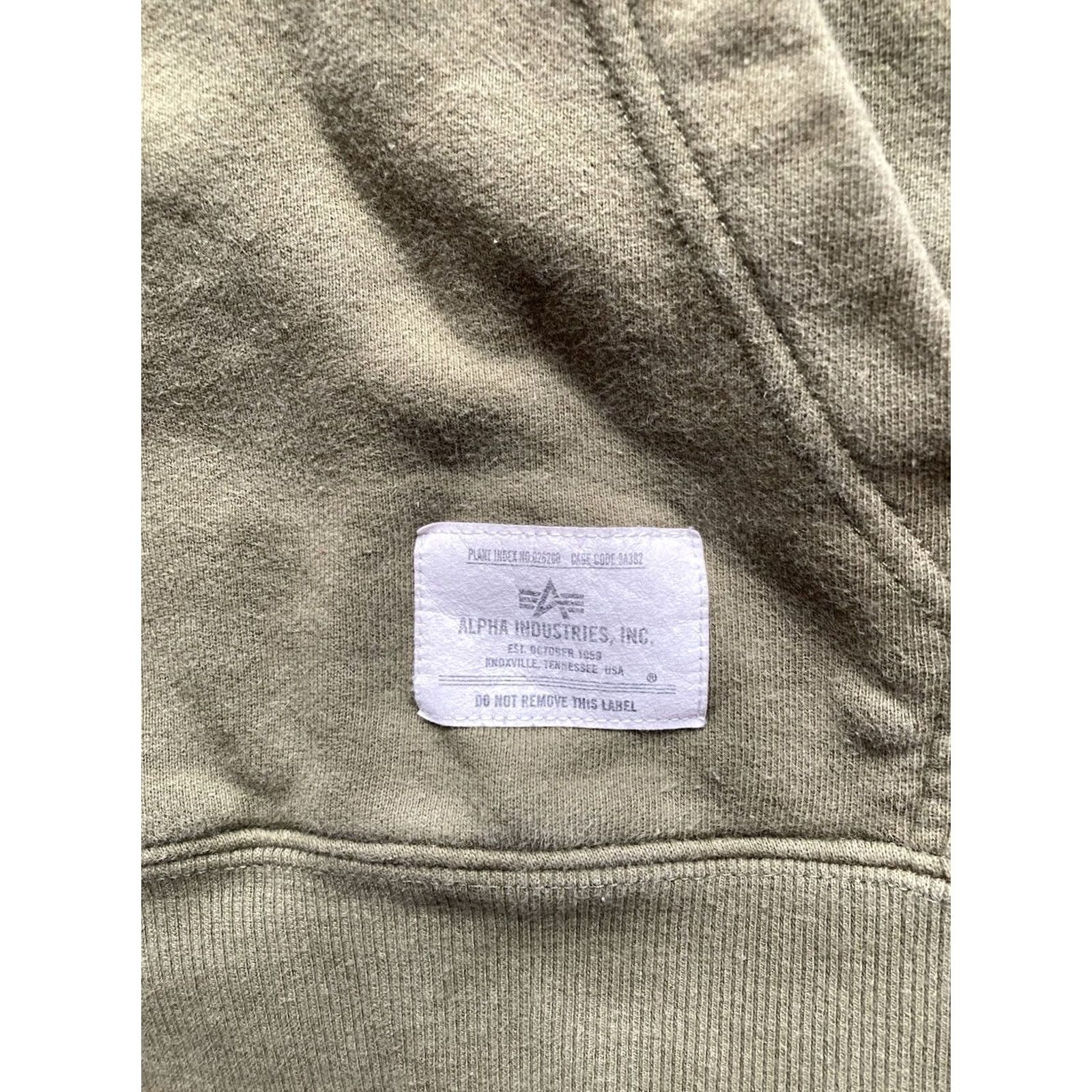 Alpha Industries Alpha Industries Hoodie Mens XS Olive 1/4 Zip Cotton Blend Military Logo Solid Long Sleeve Zip Hooded Pockets All Seasons Army USA Reg Mens Size US XS / EU 42 / 0 - 3 Thumbnail