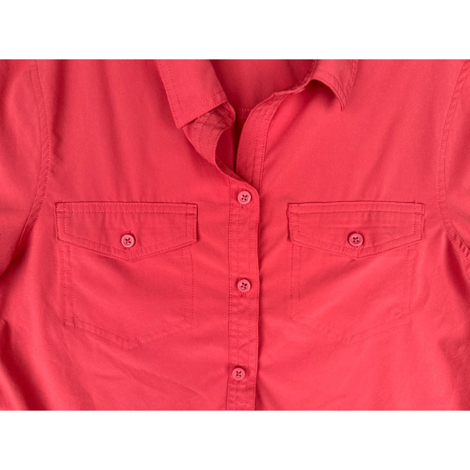 Eddie Bauer Eddie Bauer Shirt Women Small Pink Button Up Fishing Angler Long Sleeve Pocket Womens Size S / US 4 / IT 40 - 6 Thumbnail