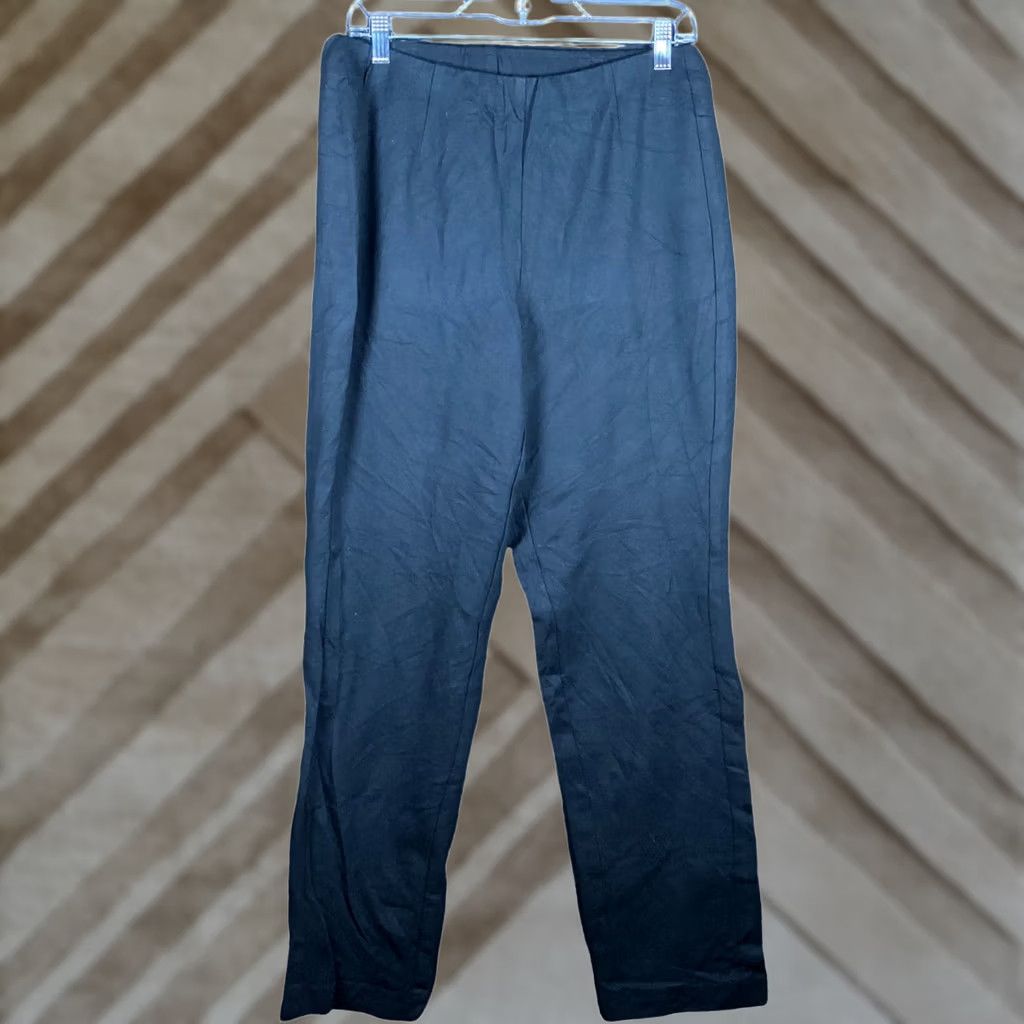 J. Jill J Jill Womens Pants Black Pull On High Rise Ponte Slim Leg Stretch Medium Pants Size 24" / US 00 / IT 34 - 1 Thumbnail