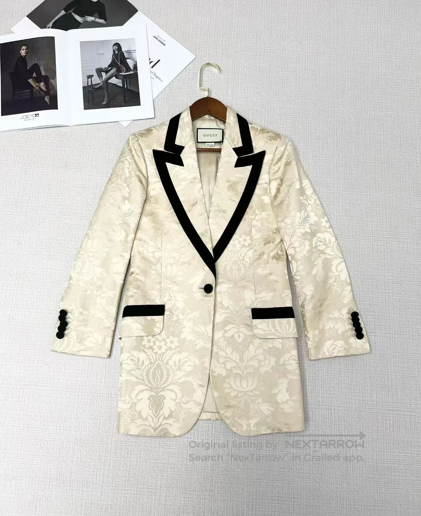 Gucci Gucci Cotton-Linen Blend Suit Jacket. Size XS / US 0-2 / IT 36-38 - 2 Thumbnail