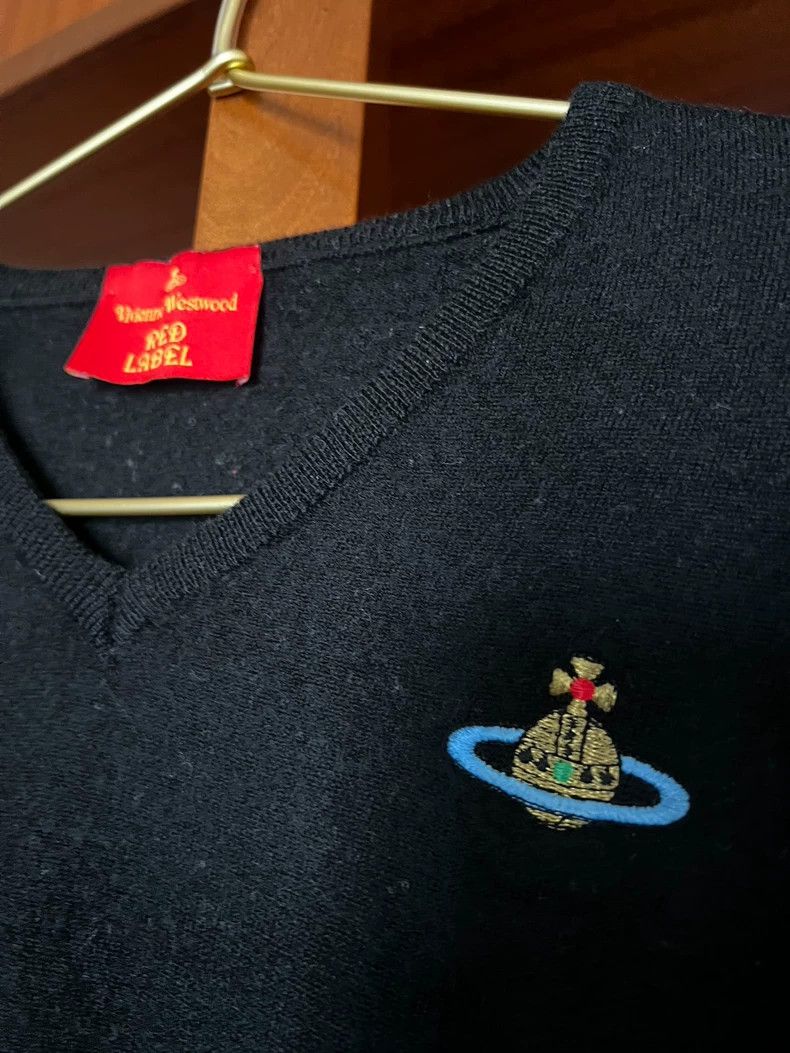 Vivienne Westwood Vivienne Westwood Mid-Century Wands Planet Logo V-neck swe Size S / US 4 / IT 40 - 2 Thumbnail