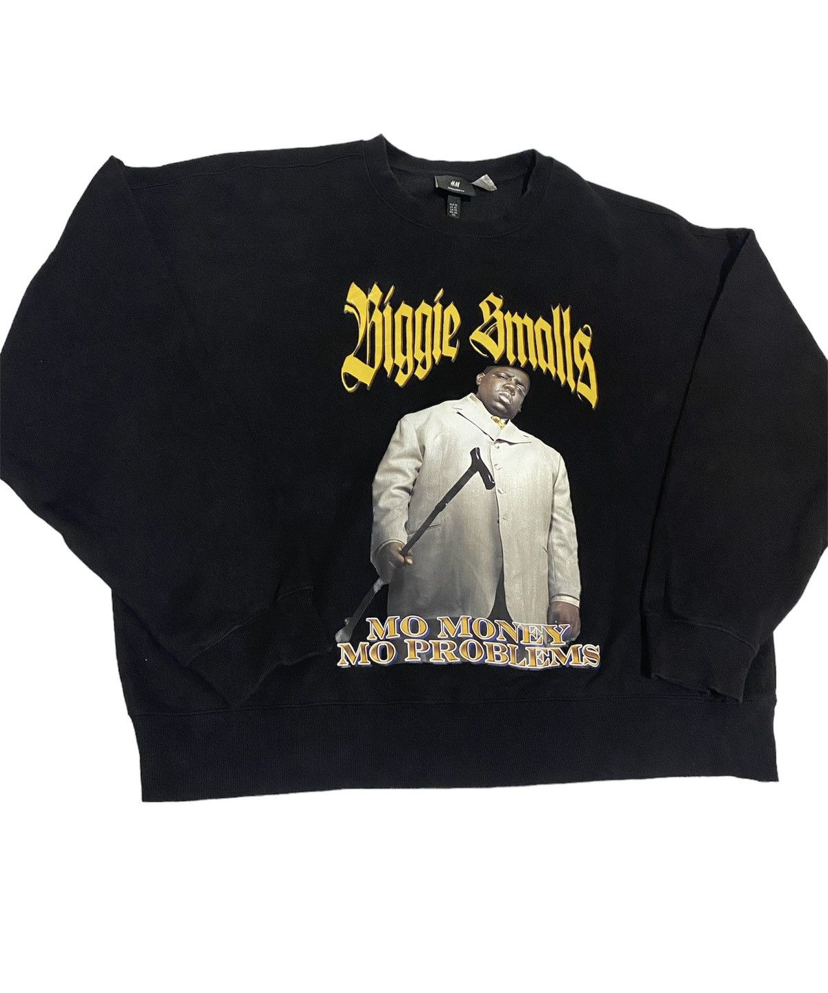 image of H&m Biggie Smalls Sweatshirt in Black, Men's (Size 2XL)