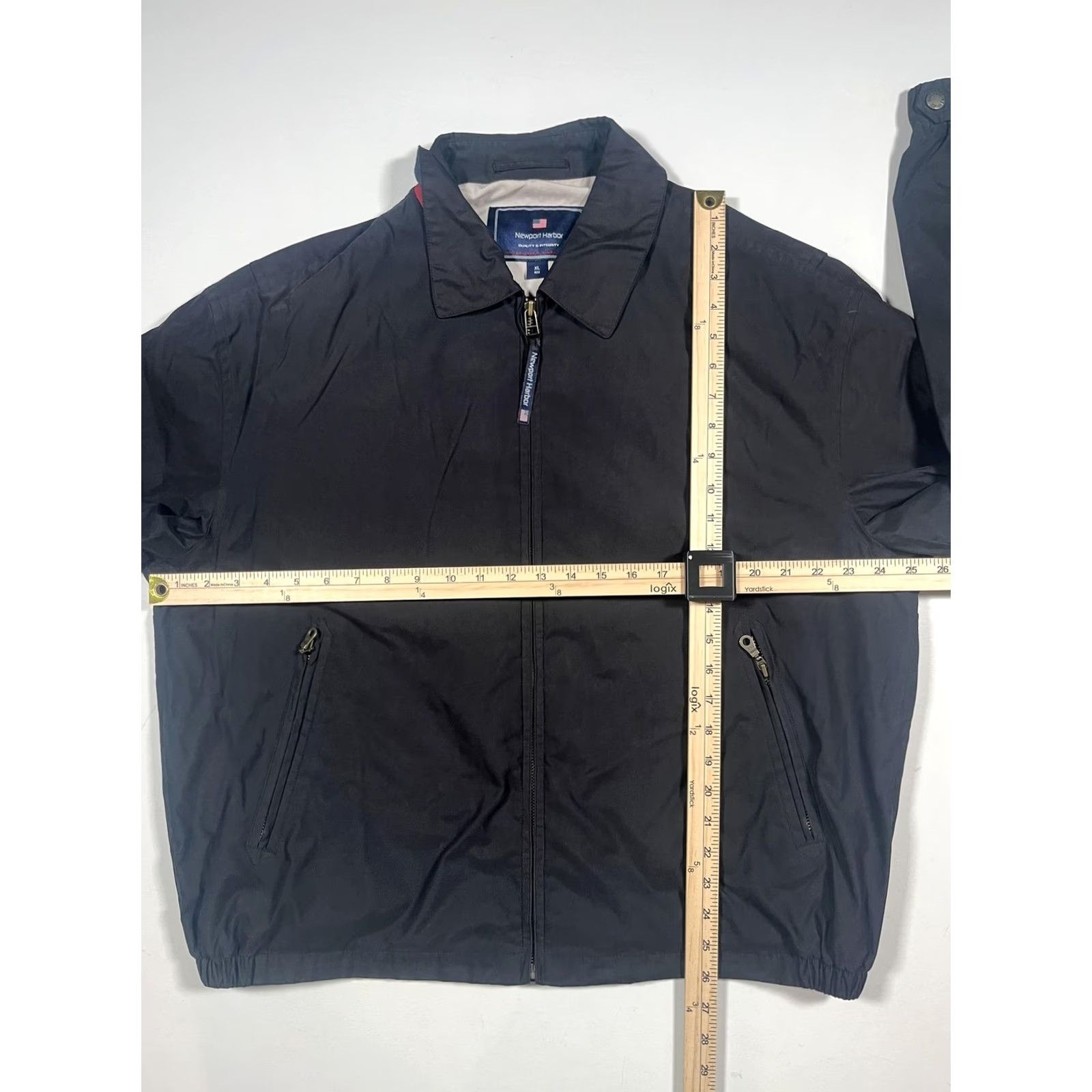 Vintage Newport Harbor Jacket Mens XL Blue Microfiber Lined Windbreaker Zip Pockets Size US XL / EU 56 / 4 - 4 Thumbnail