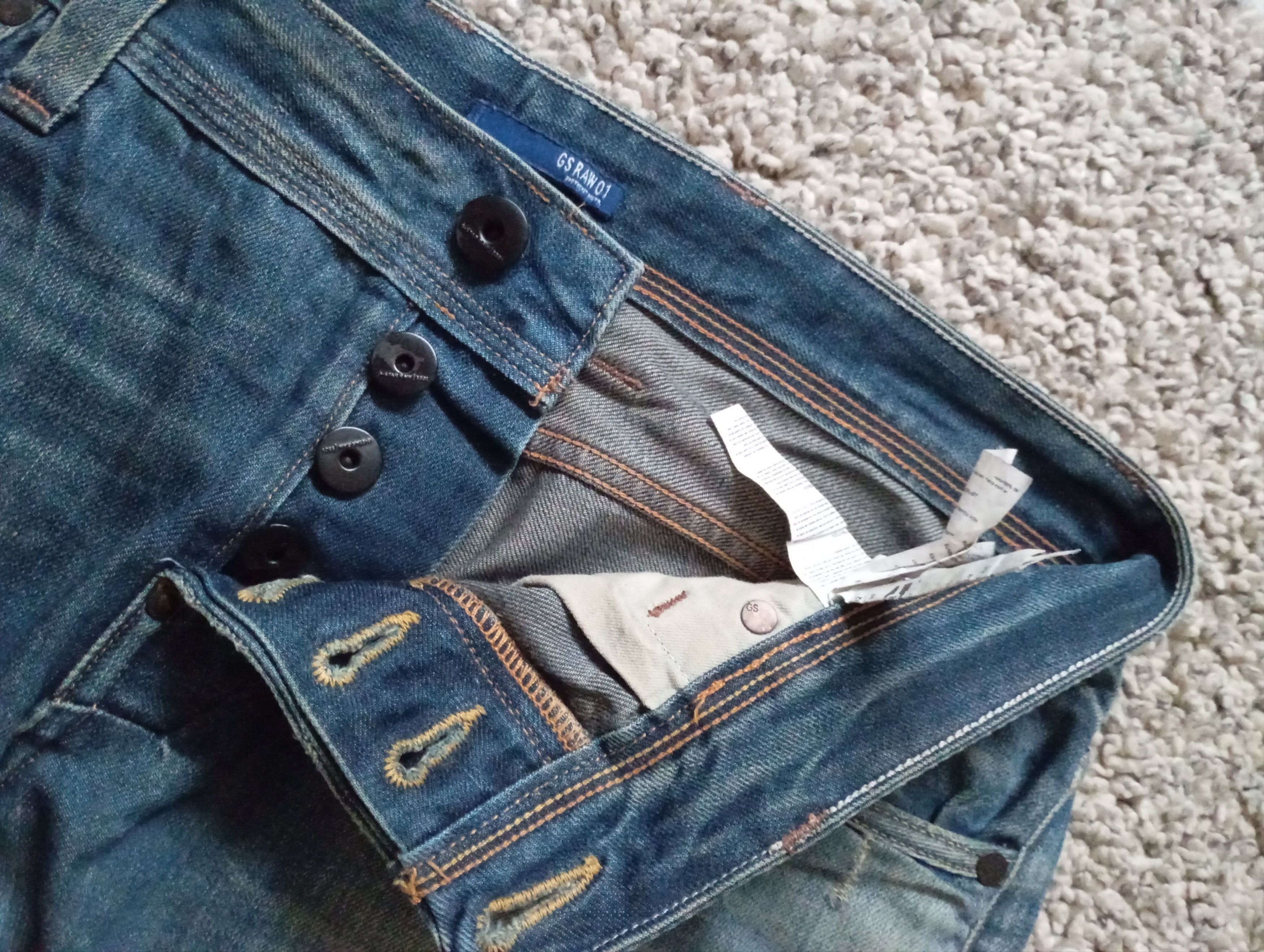 G-Star × Vintage VINTAGE GSTAR RAW DISTRESSED DENIM PANTS Y2K STYLE Size US 32 / EU 48 - 7 Thumbnail