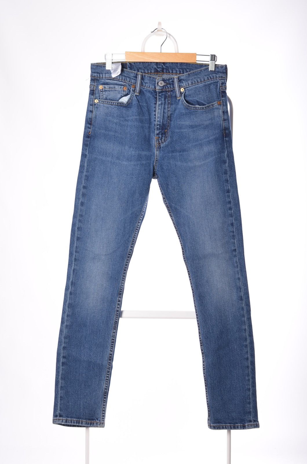 Jean Vintage Levis 510 blue Wash Skinny Jeans w32 Size US 32 / EU 48 - 3 Thumbnail
