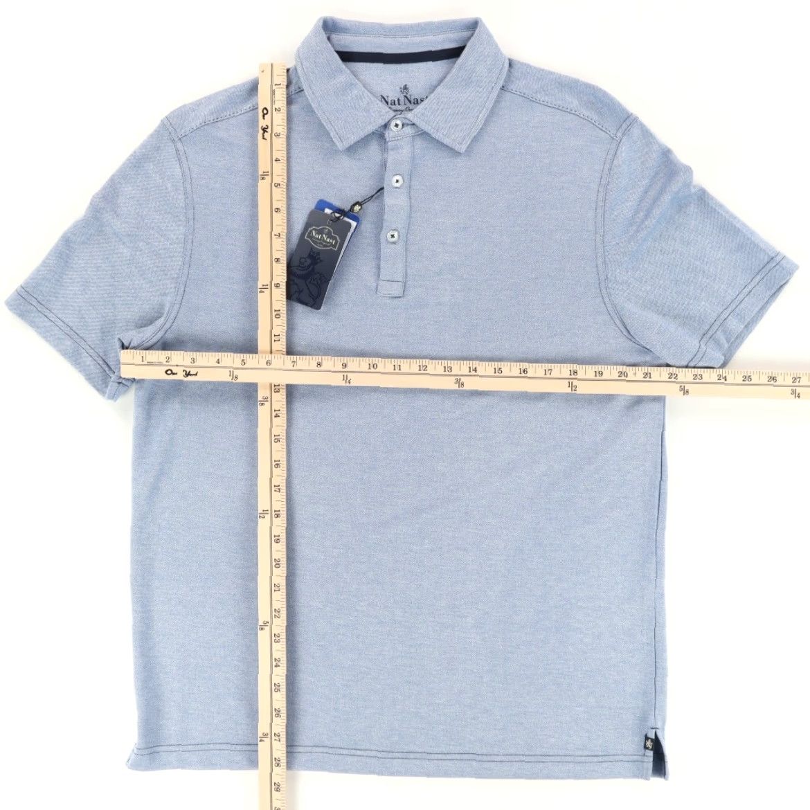 Nat Nast Nat Nast Luxury Rayon Solid Polo Shirt Cobalt Men's M Size US M / EU 48-50 / 2 - 3 Thumbnail
