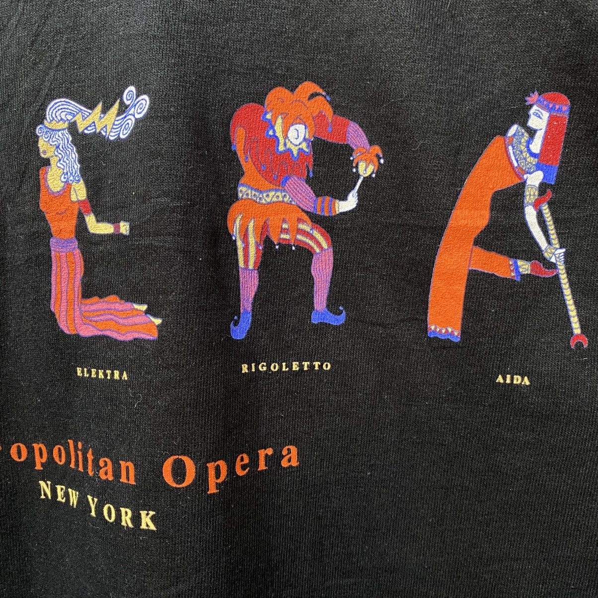 Vintage Vintage 90s Metropolitan Opera New York Art Graphic Tee Size US S / EU 44-46 / 1 - 4 Thumbnail