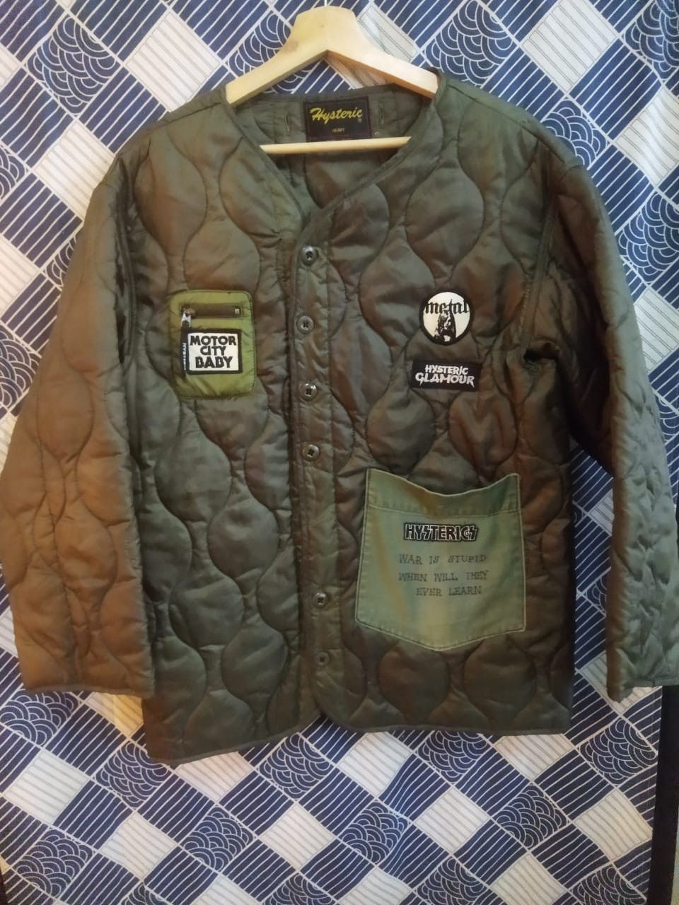 Hysteric glamour japan military light-weight quilt jacket