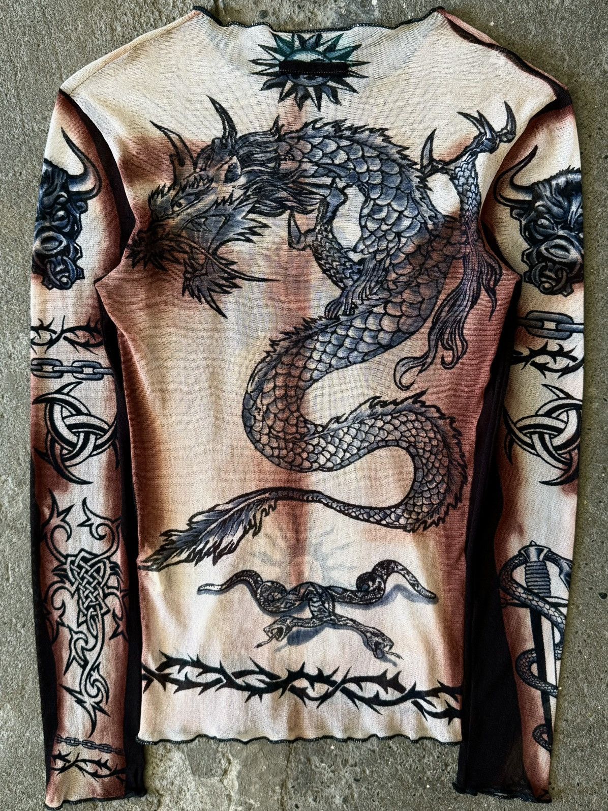 Jean Paul Gaultier Jean Paul Gaultier - SS1996 - Safe Sex Forever - Mesh Top Size US S / EU 44-46 / 1 - 13 Thumbnail