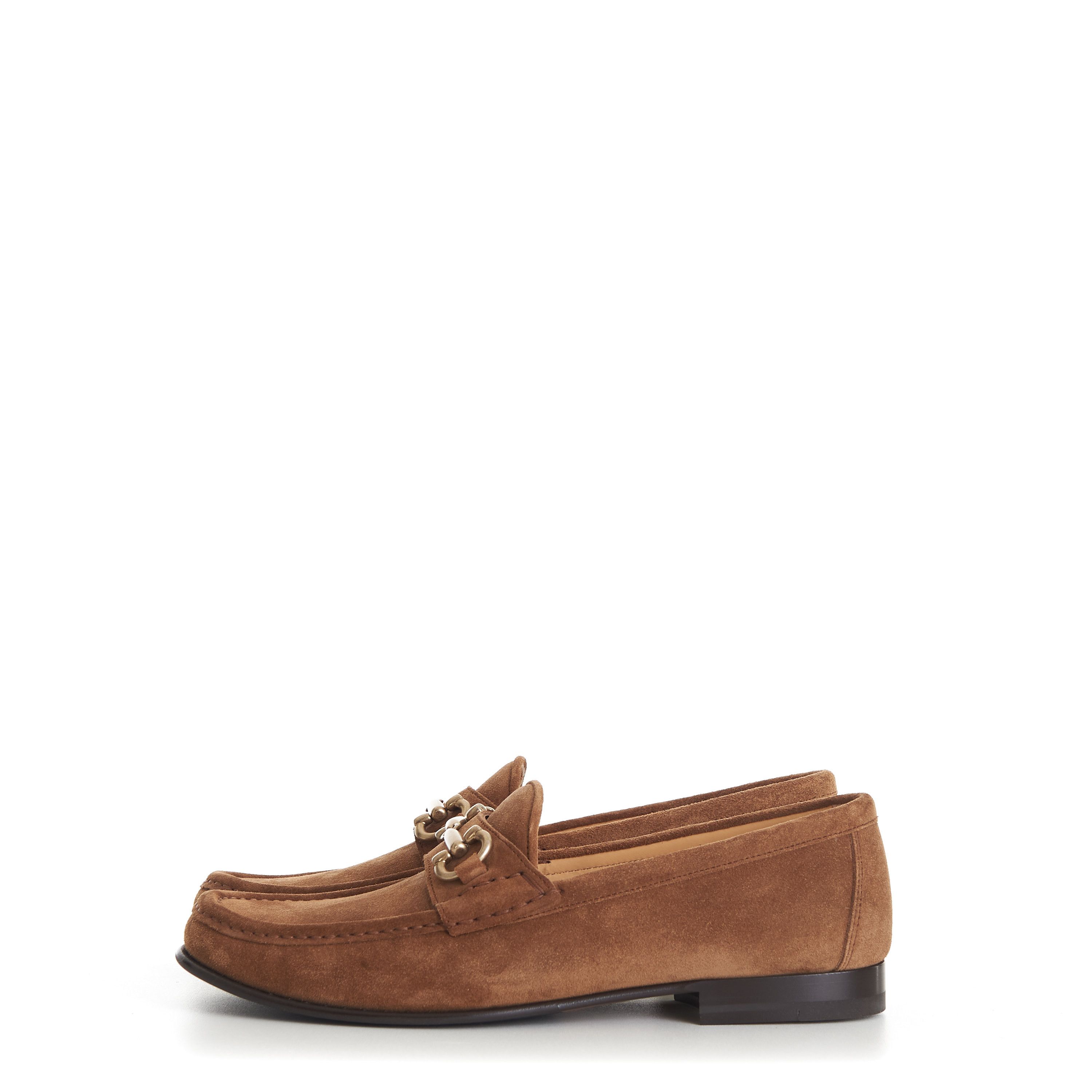 Brunello Cucinelli Brown Suede Loafers - Horse-Bit Size US 7 / EU 40 - 5 Thumbnail