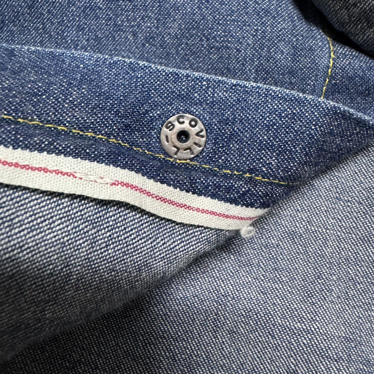 Levi's Vintage 90s Levis Big E Western Denim Shirt Selvedge Size US L / EU 52-54 / 3 - 19 Thumbnail