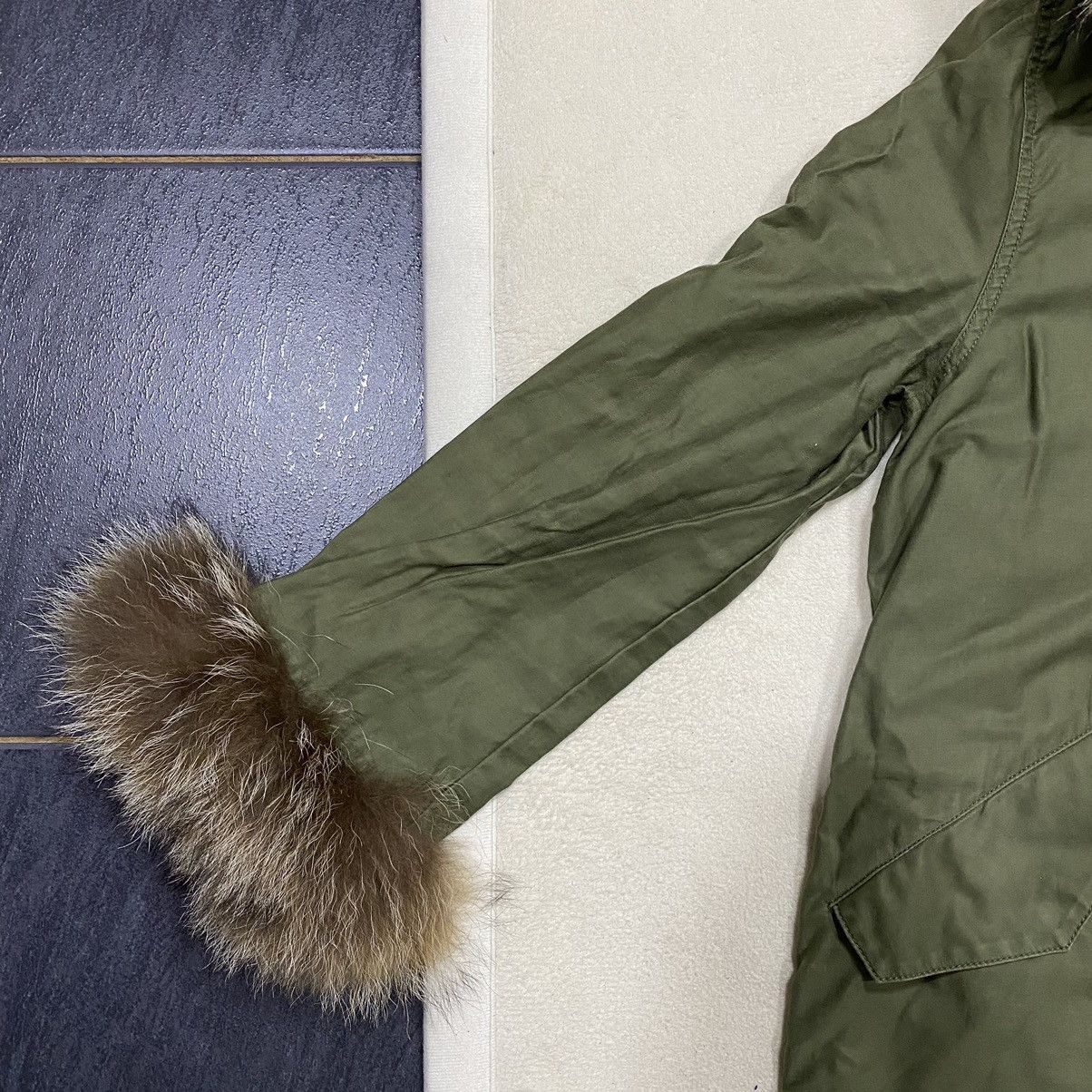 ADAM ET ROPE × Japanese Brand ADAM ET ROPE Racoon Fur Parka Jacket Size S / US 4 / IT 40 - 4 Thumbnail