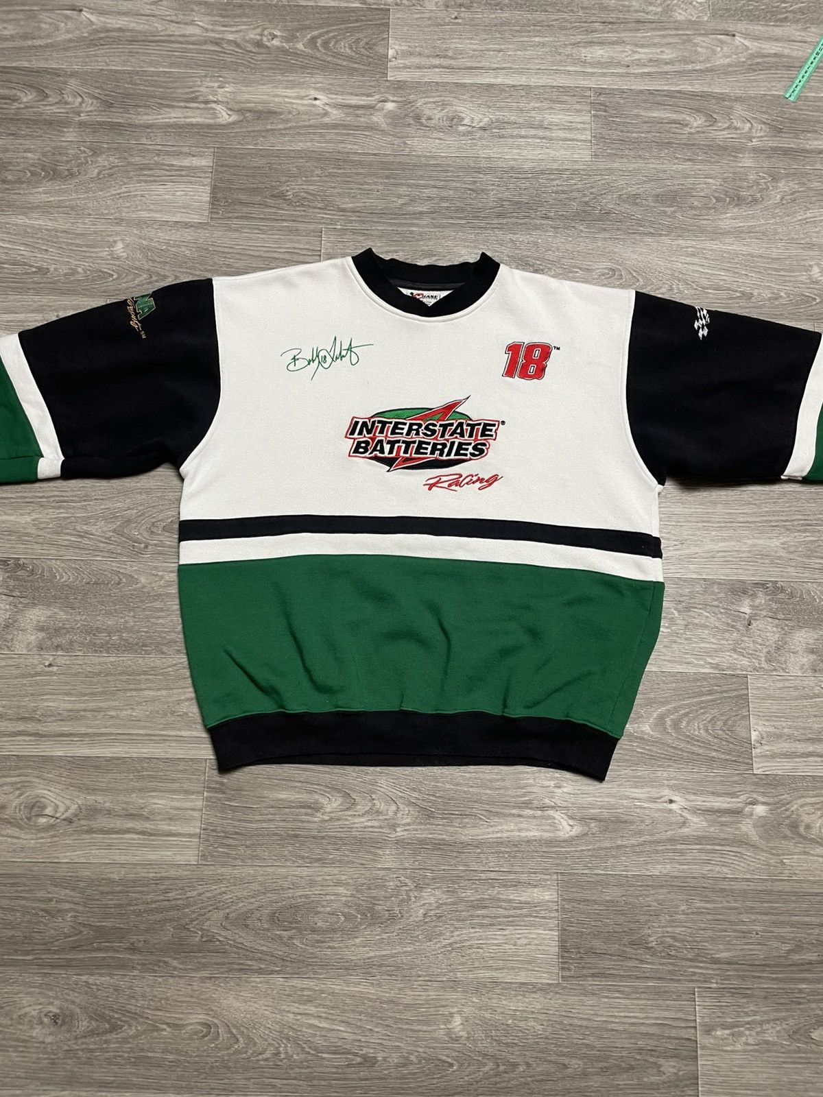 NASCAR Vintage 90s Nascar Interstate Batteries Racing Sweatshirt Size US L / EU 52-54 / 3 - 11 Thumbnail
