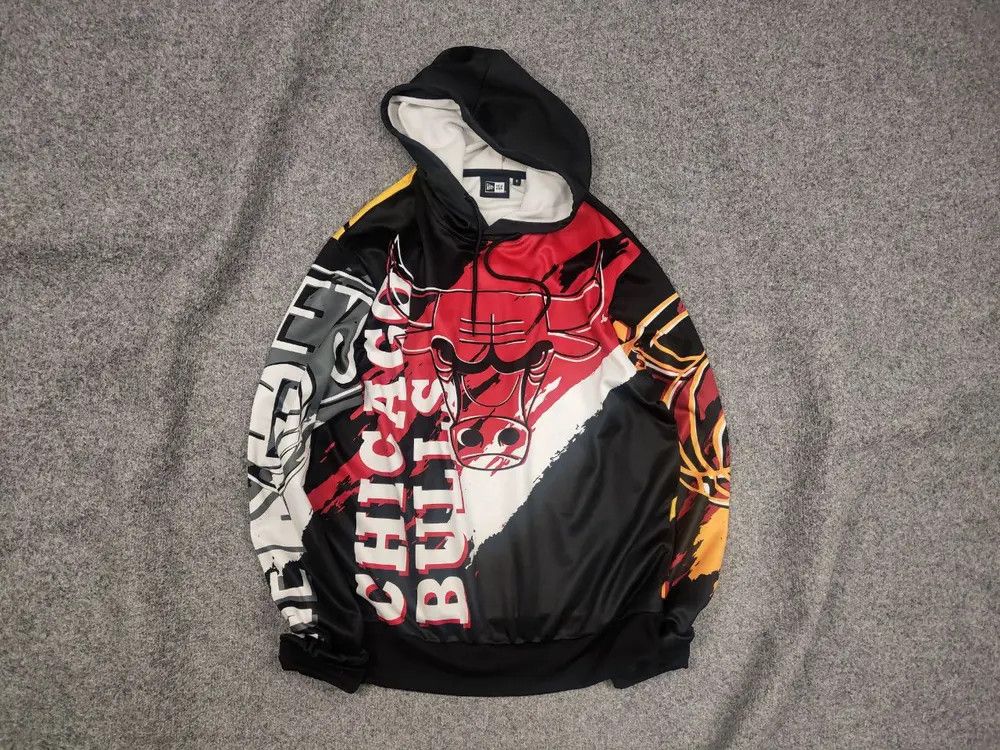 NBA New Era Tear Art Hoodie NBA Chicago Bulls Lakers Vintage Size US S / EU 44-46 / 1 - 1 Thumbnail