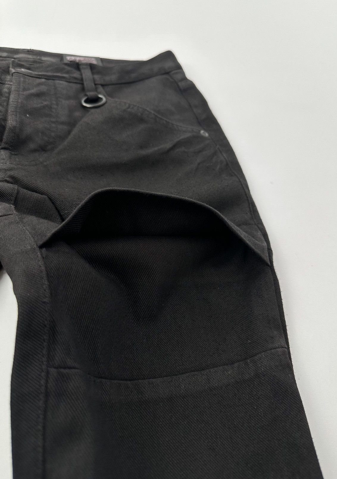 Julius Julius S/S11 Chaos Ontological Anarchism Knit Denim Waxed Size US 31 - 6 Thumbnail