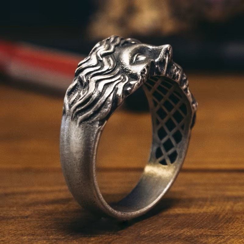 Other Vintage-Style Jesus Head Metal Ring - Size 10 Cosplay Size ONE SIZE - 3 Thumbnail