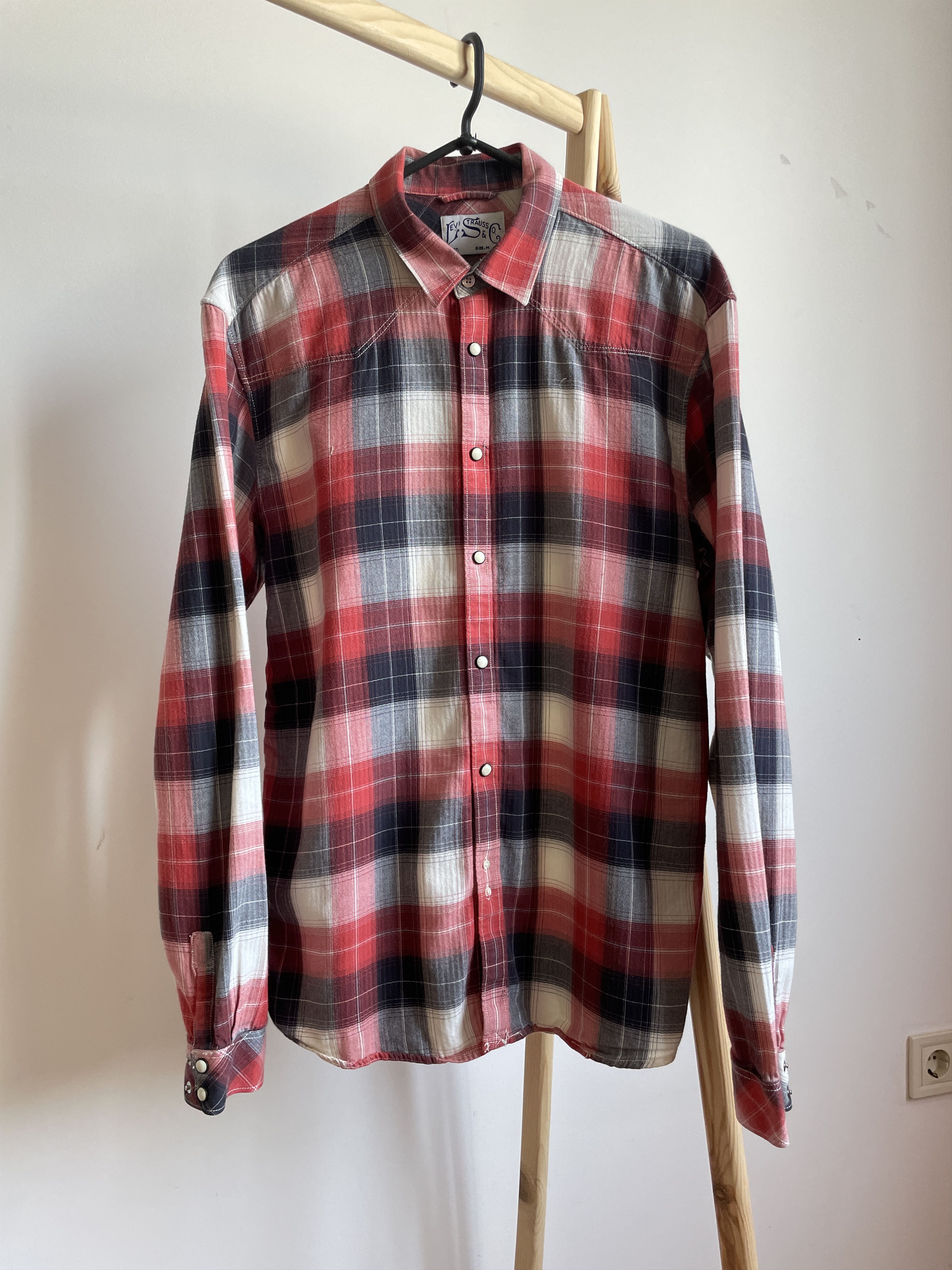 Levi's Levi's Vintage Checkered Snap Button Western Shirt Size M Size US M / EU 48-50 / 2 - 1 Thumbnail