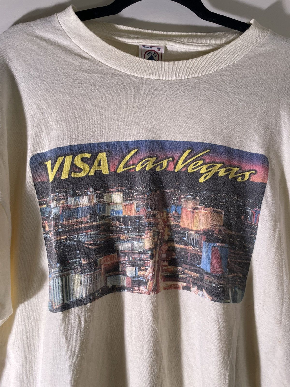 Vintage 90’s 2000’s Y2K VTG Vintage Viva Las Vegas VISA Card T Shirt Size US XL / EU 56 / 4 - 3 Thumbnail