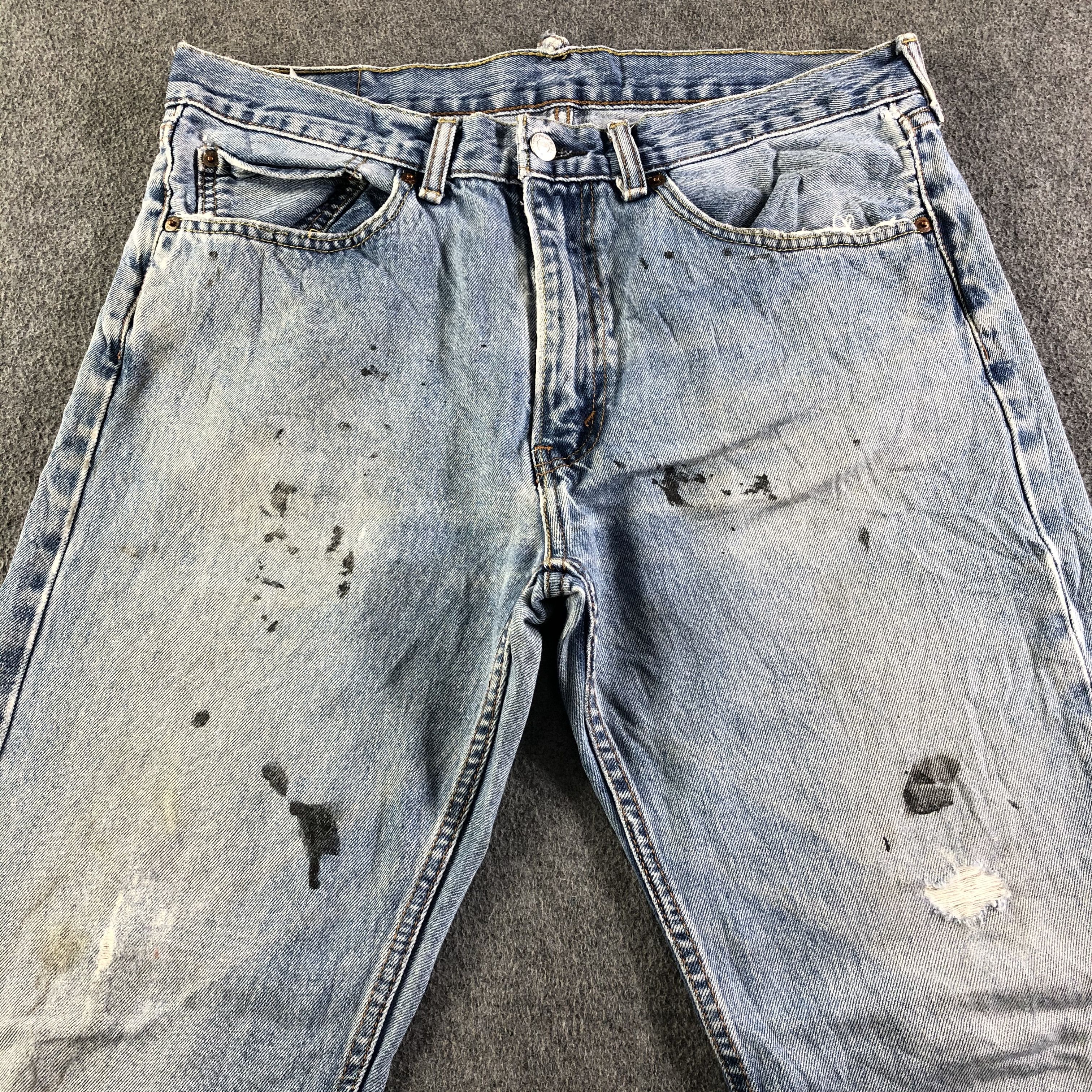 Levi's Vintage Light Wash Levis 505 Jeans-J4306 Size US 35 - 3 Thumbnail
