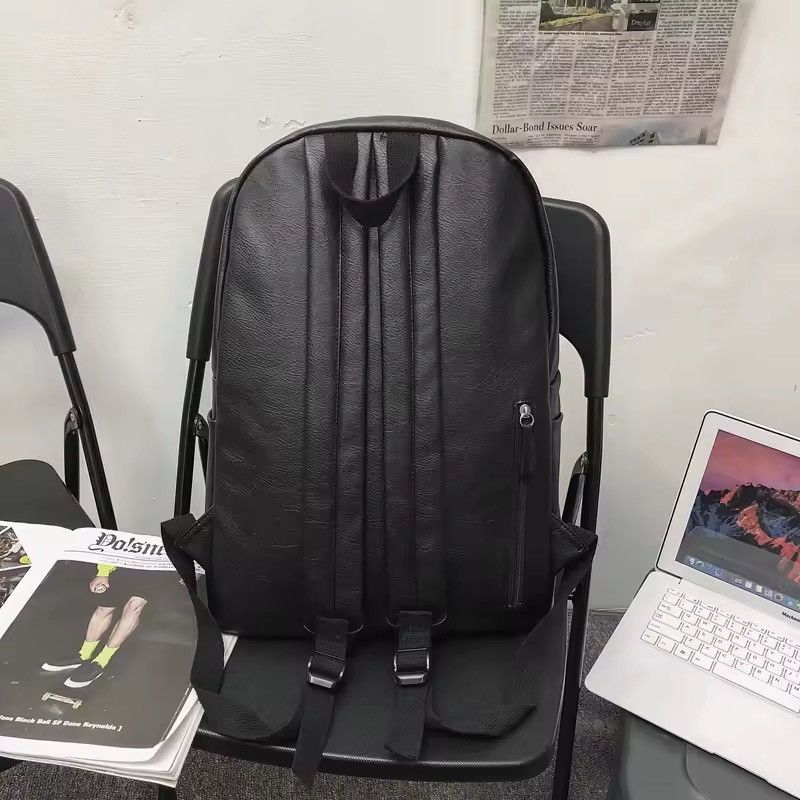 Japanese Brand Soft Casual Basic PU Leather Backpack Size ONE SIZE - 7 Thumbnail