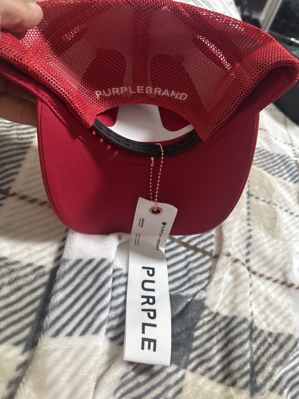 Purple Brand red purple brand trucker hat Size ONE SIZE - 3 Thumbnail