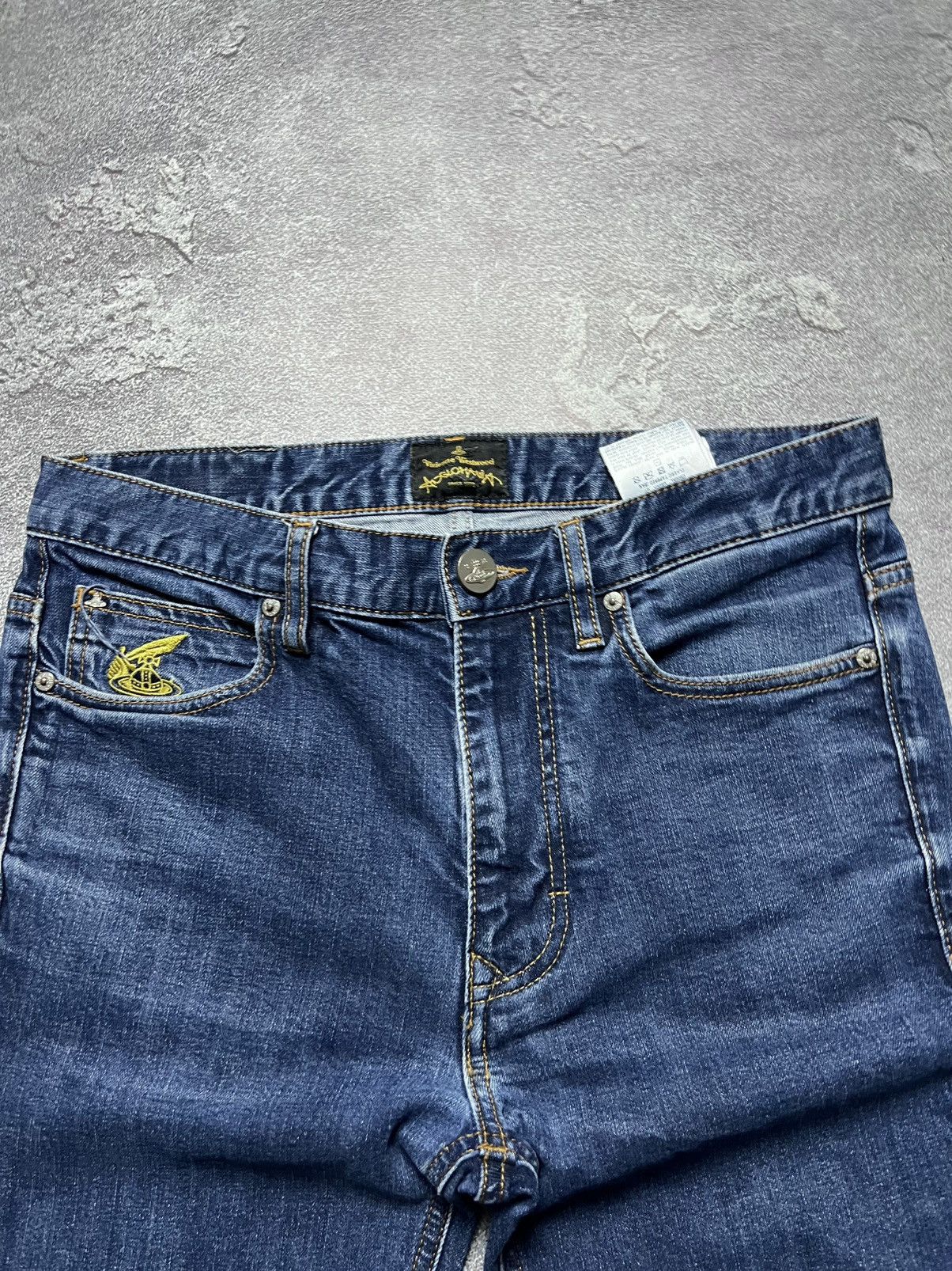 Vivienne Westwood Vivienne Westwood Jeans Big Logo Anglomania Orb Saturn 30 Size US 30 / EU 46 - 8 Thumbnail