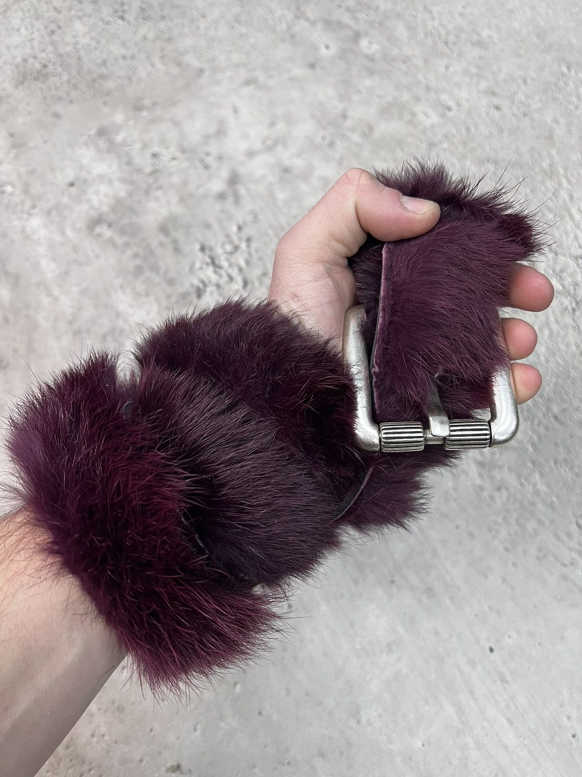 Hysteric Glamour × If Six Was Nine SALE🌎🌎AVANT-GARDE GOTHIC LEATHER fur BELT RICK OWENS STYLE Size ONE SIZE - 1 Thumbnail