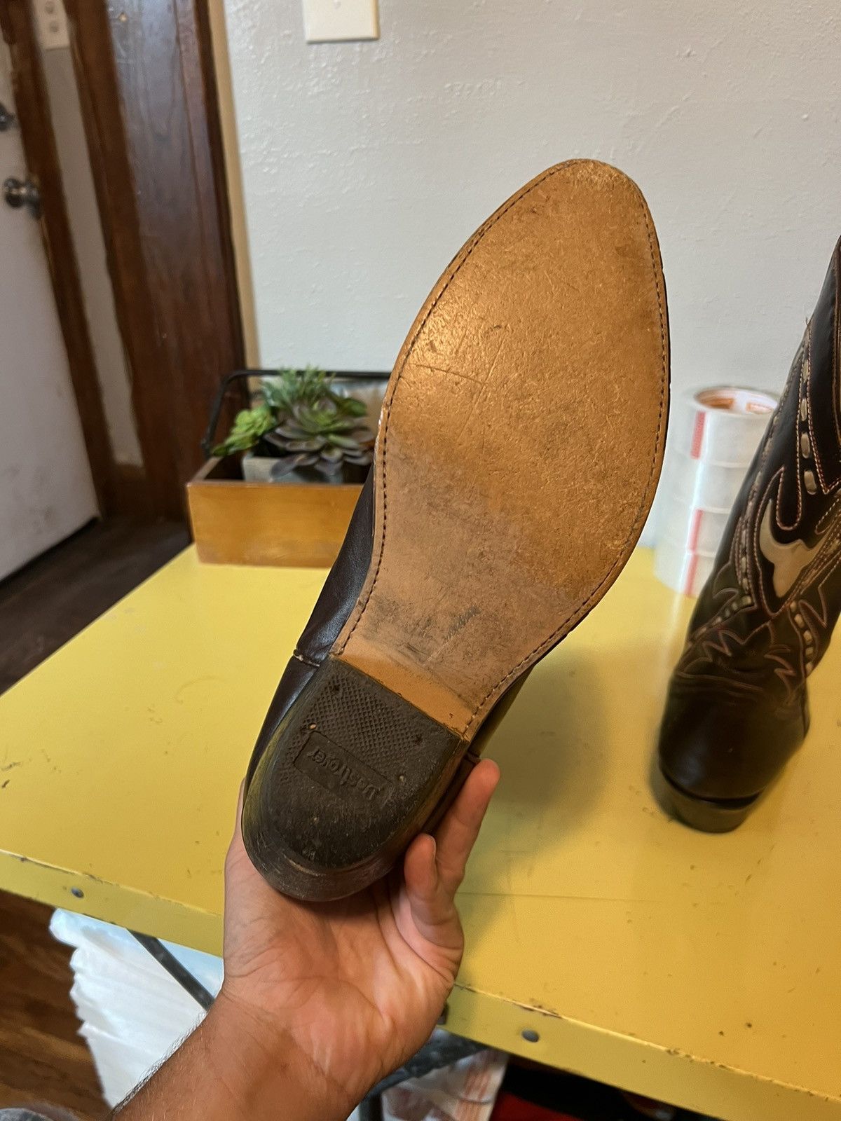 Vintage Vintage Destroyer Cowboy Boots Sz 11.5 Size US 11.5 / EU 44-45 - 9 Thumbnail