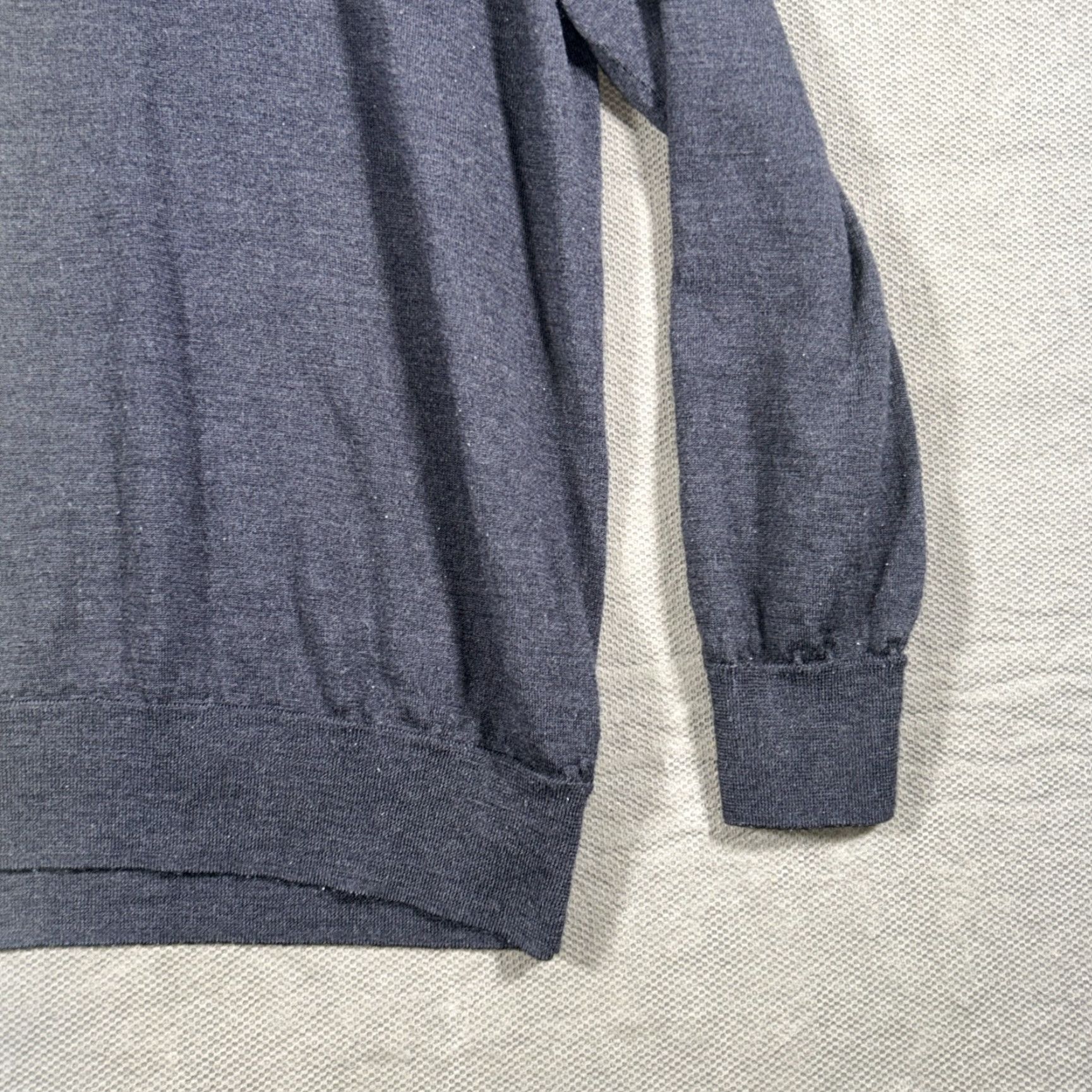Brooks Brothers Brooks Brothers Mens 2XL Merino Wool Knit Long Sleeve Lightweight Sweater Gray Size US XXL / EU 58 / 5 - 5 Thumbnail