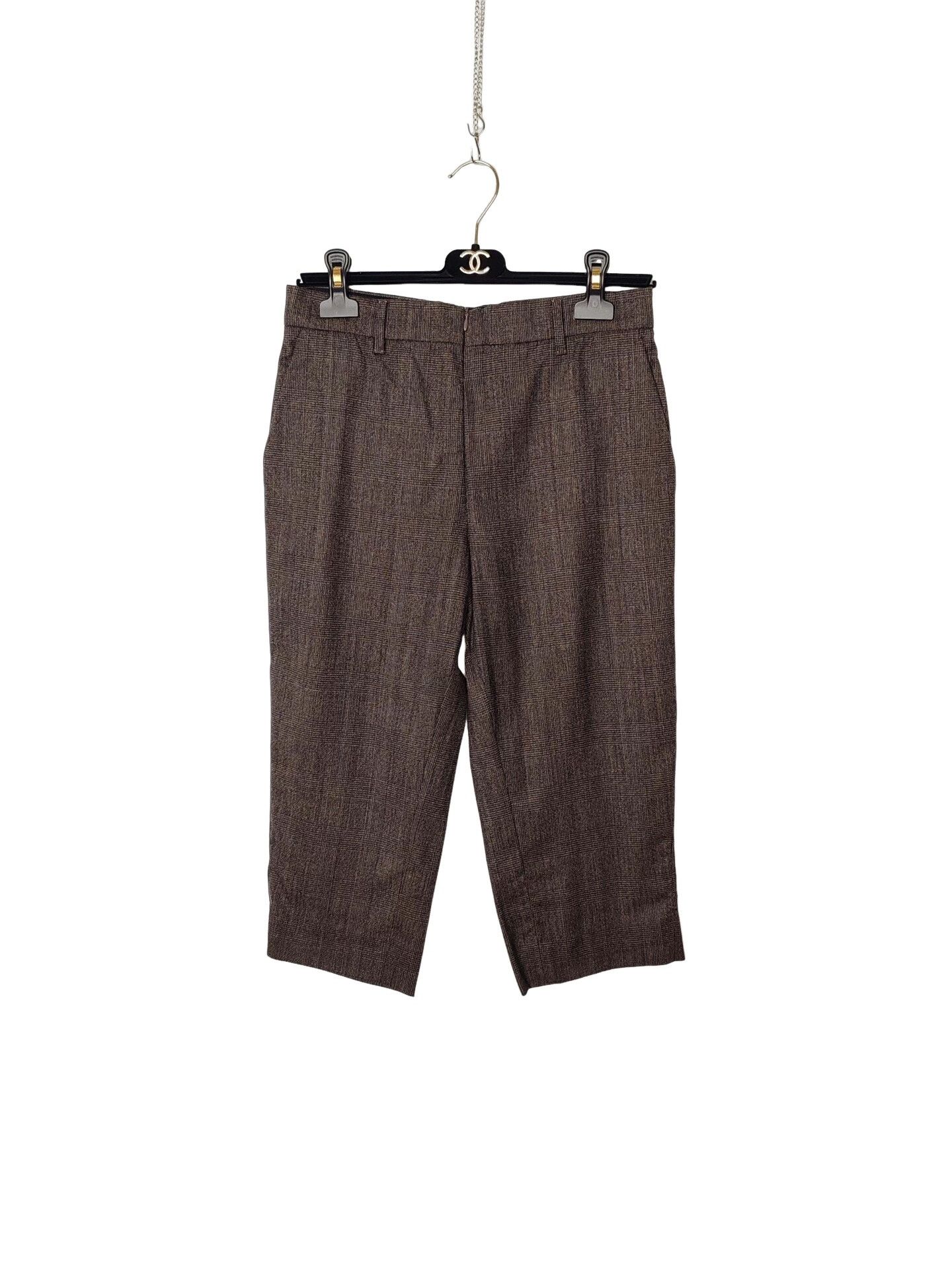 Prada Prada Brown Wool Plaid Pants Size IT 40 Size 27" / US 4 / IT 40 - 1 Thumbnail