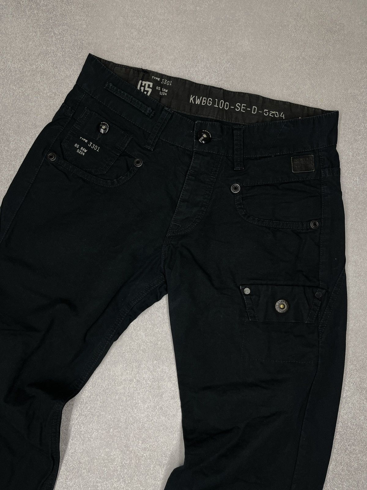 G-Star G-Star Raw WP Parker Radar Cargo Pants Black Multipocket Size US 30 / EU 46 - 8 Thumbnail