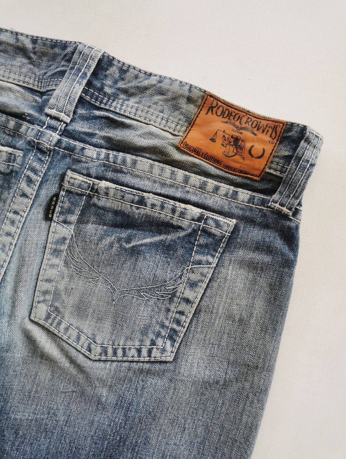 Japanese Brand Rodeo Crowns Japan Zig Zag Patch Jeans Size US 30 / EU 46 - 7 Thumbnail