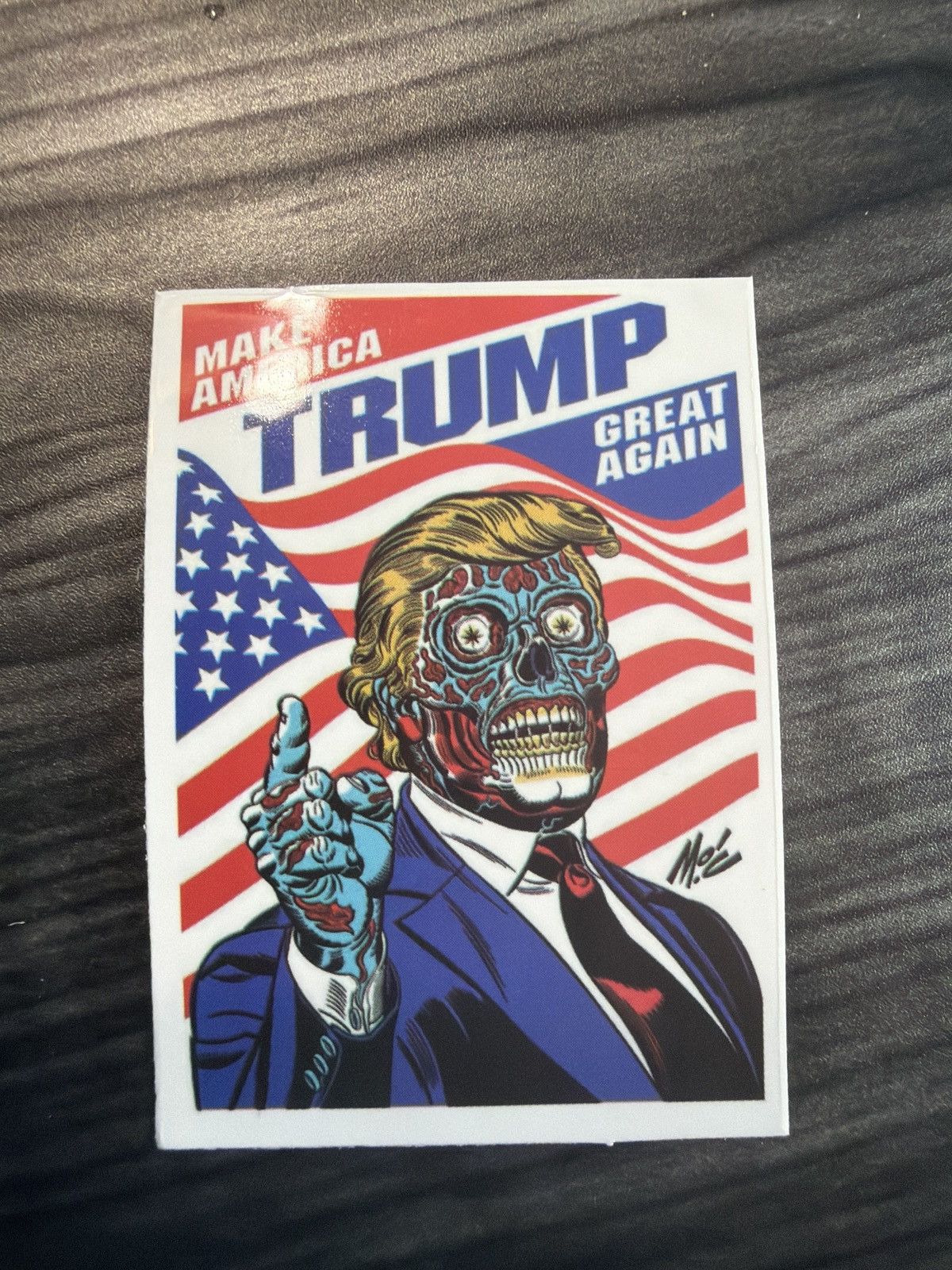 Donald Trump Trump Lives Make America Great Again Sticker Size ONE SIZE - 1 Thumbnail