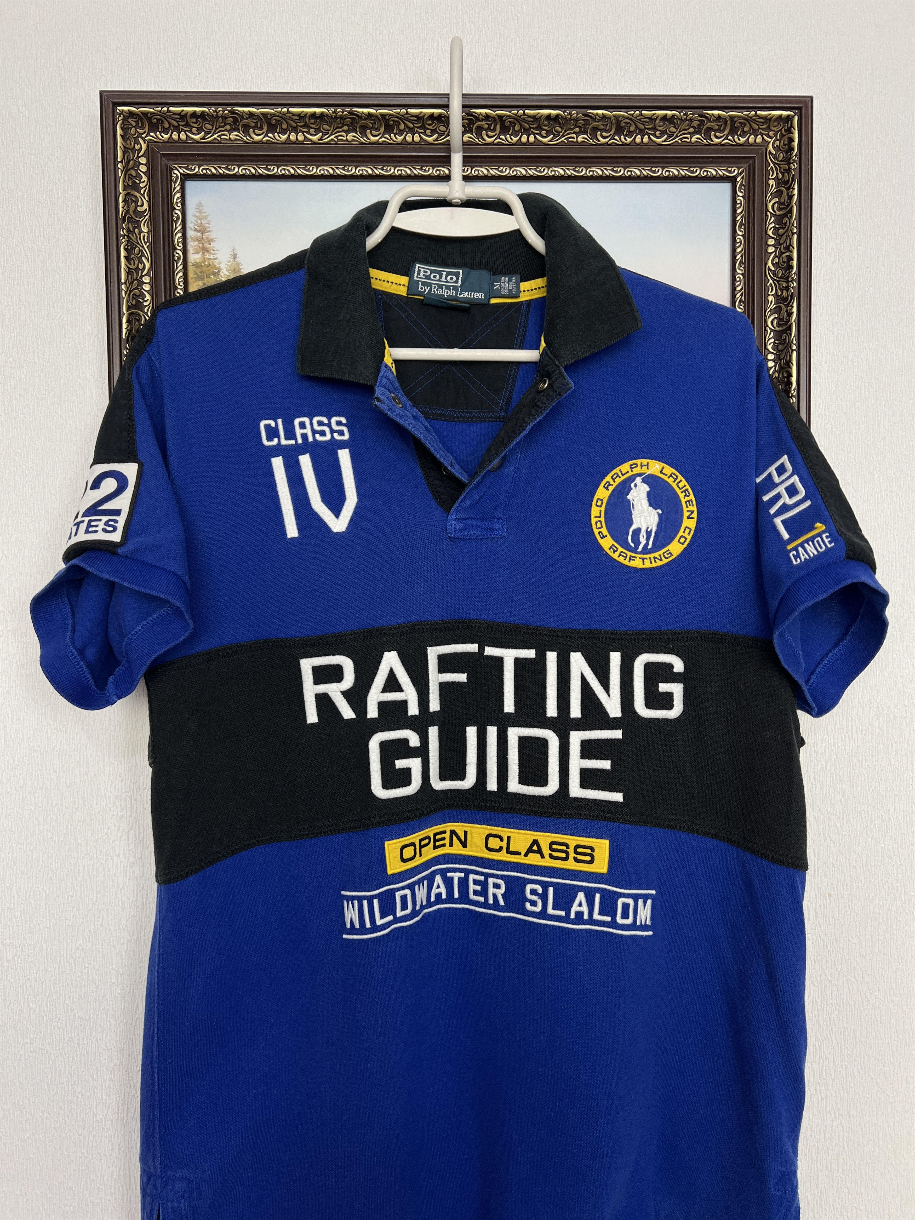 Polo Ralph Lauren Shirt Blue Rafting Guide Crest Logo Jersey Mens Size M Size US M / EU 48-50 / 2 - 2 Thumbnail