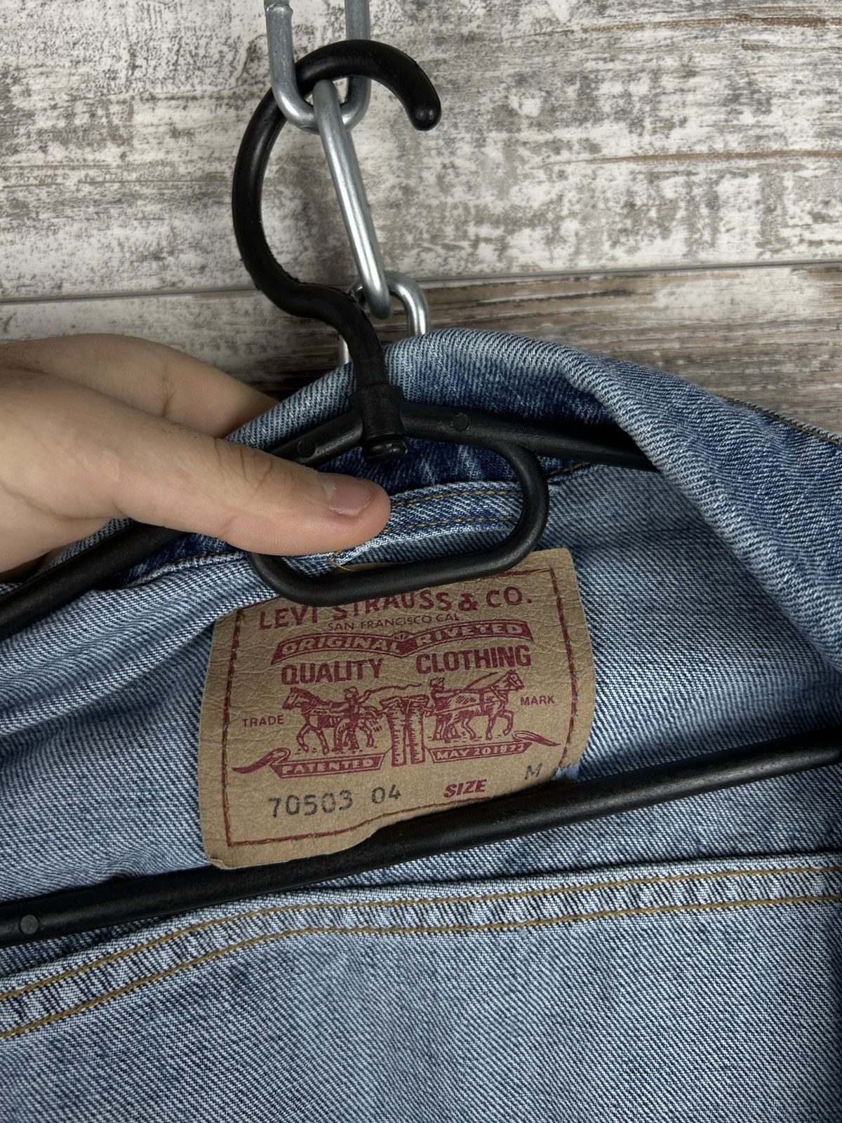 Levi's × Levi's Vintage Clothing × Vintage Mens Vintage Levis Denim jacket trucker y2k streetwear rare Size US M / EU 48-50 / 2 - 16 Thumbnail