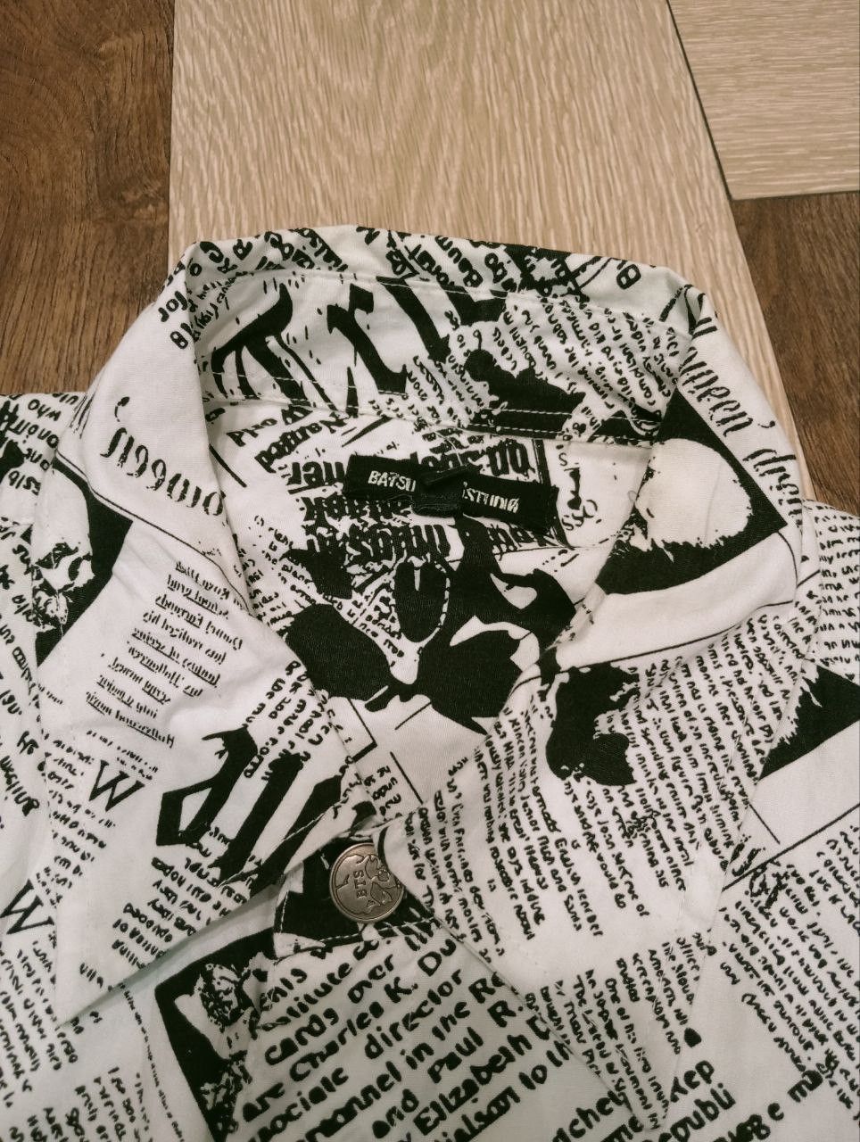 Japanese Brand BATSU STUDIO JAPAN PAPER STYLE SHIRT - SIZE LL Size US L / EU 52-54 / 3 - 6 Thumbnail