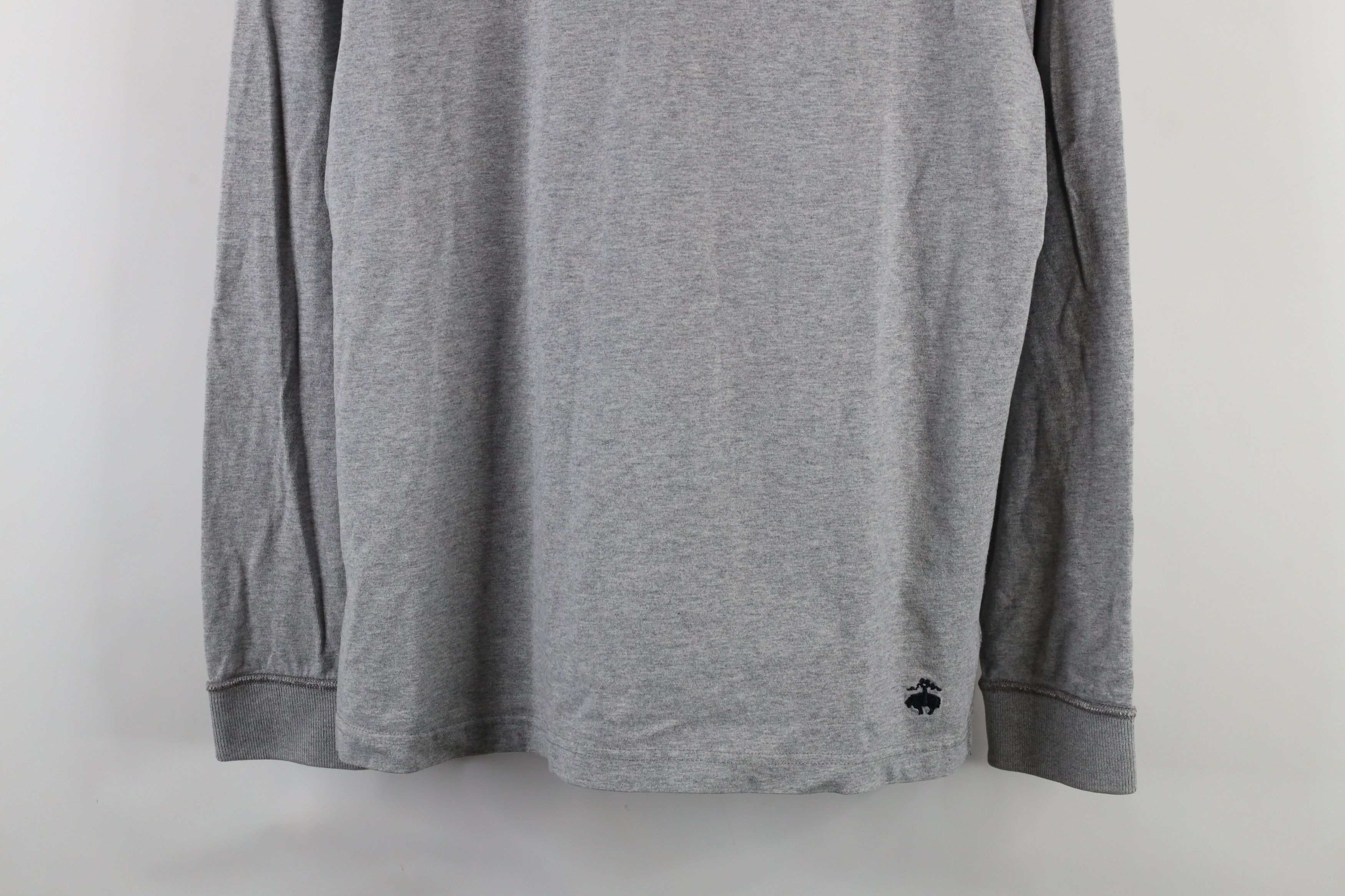 Brooks Brothers × Vintage Vintage 90s Brooks Brothers Long Sleeve Henley T-Shirt Size US L / EU 52-54 / 3 - 3 Thumbnail