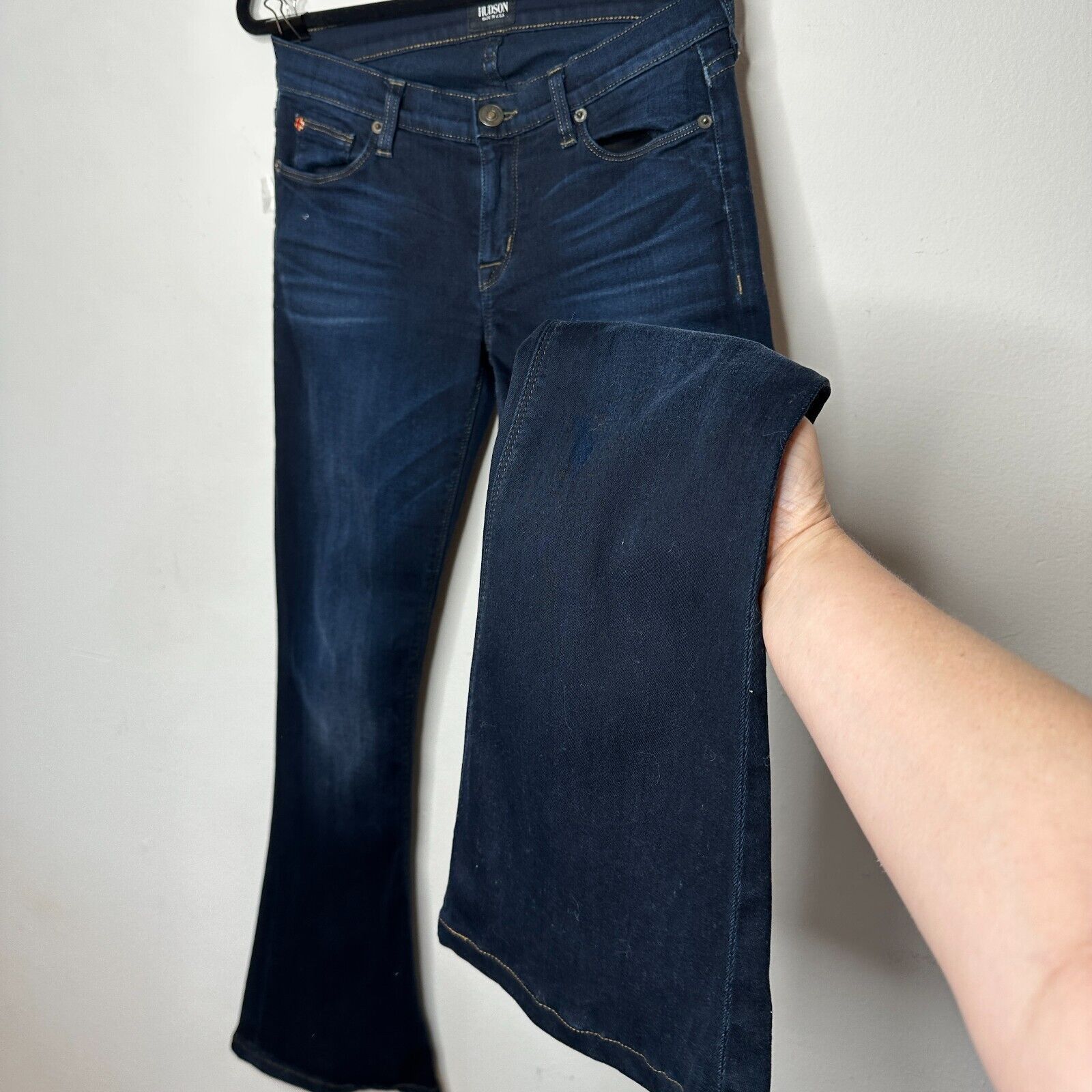 Hudson Hudson DarkAngel Flare Low-Rise 5 Pocket Denim Jean 26 Size 26" / US 2 / IT 38 - 3 Thumbnail