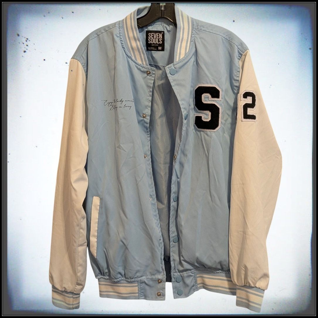 Miss Me SEVEN SOULS Bruised Bear No Days Off Dopeskill Varsity Coat Size M / US 6-8 / IT 42-44 - 1 Thumbnail